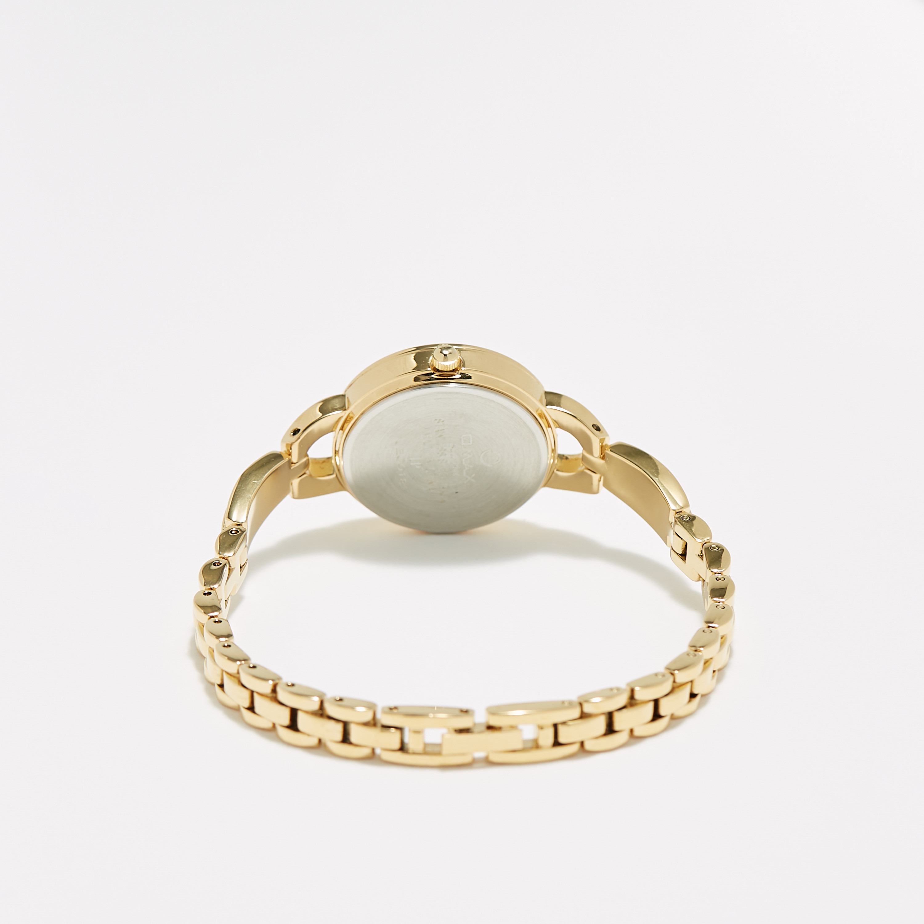 ساعة يد تناظرية ذهبية بحزام ستانلس ستيل للنساء من أوماكس - 00JEC018Q001-women-watchesandjewellery-watches-image-2