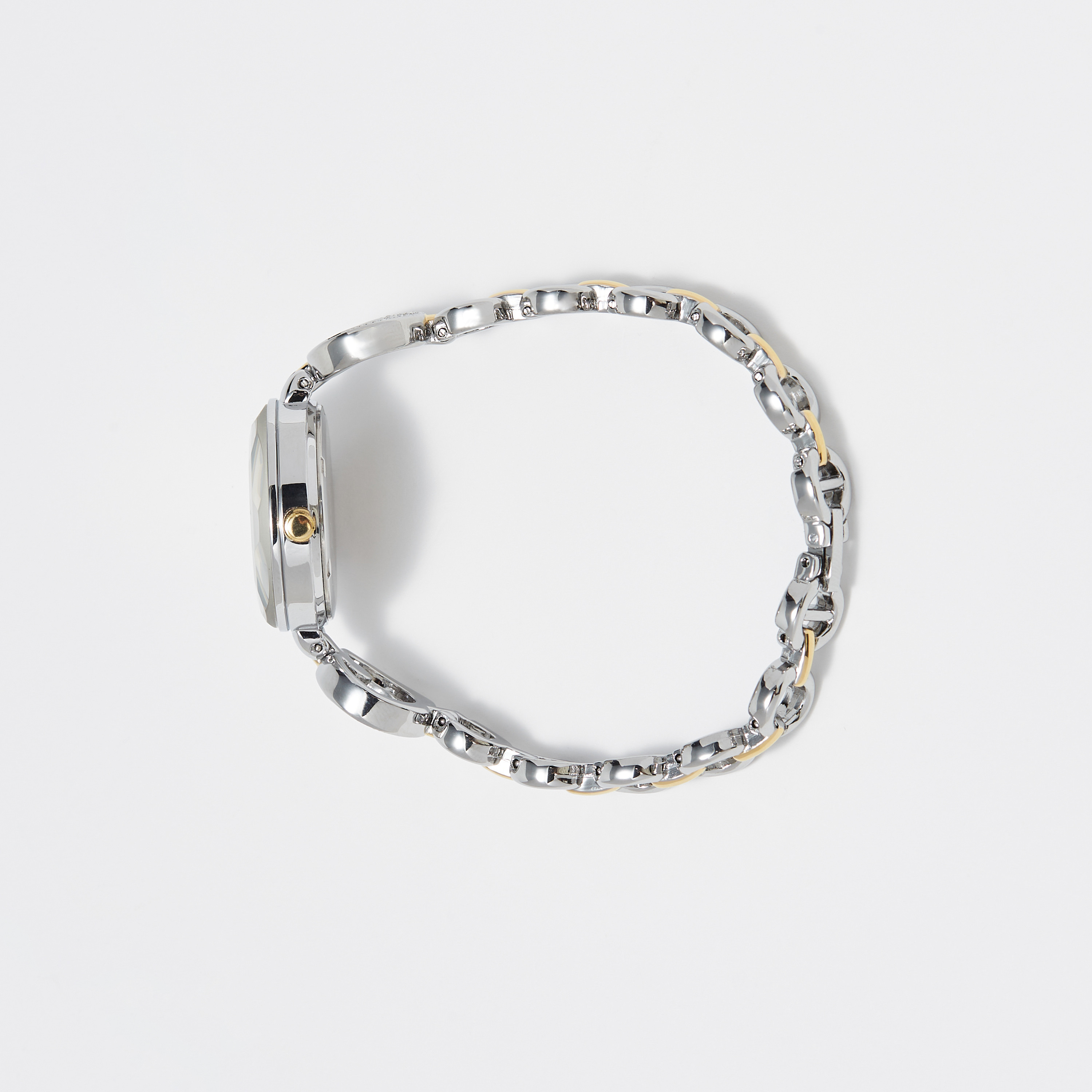 ساعة يد تناظرية فضية وذهبية بسوار ستانلس ستيل للنساء من أوماكس - 00JEC042N002-women-watchesandjewellery-watches-image-2