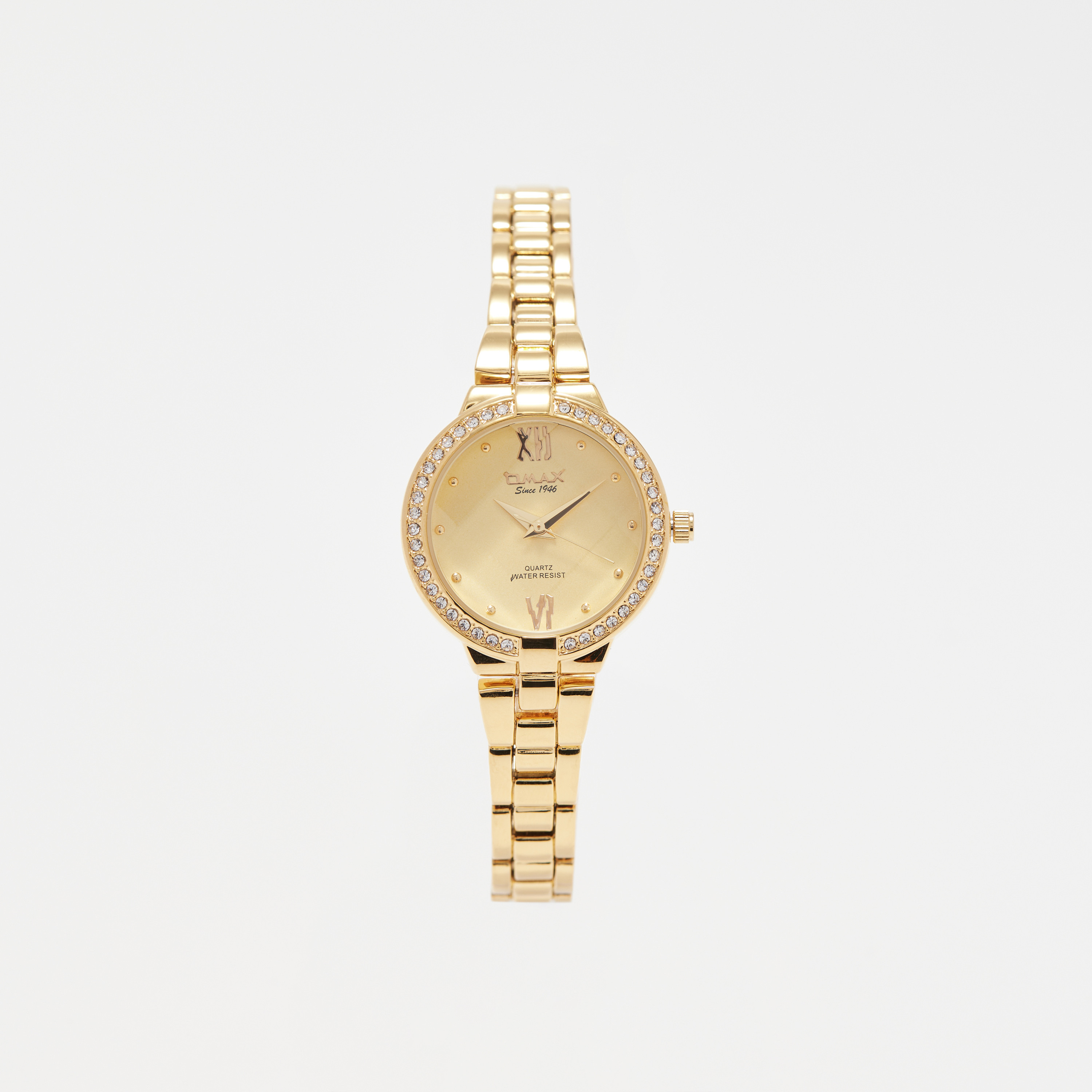 Omax Women's Gold Stainless Steel Strap Analog Wristwatch - 00JEC050Q001 | 28 MM-women-watchesandjewellery-watches-image-1