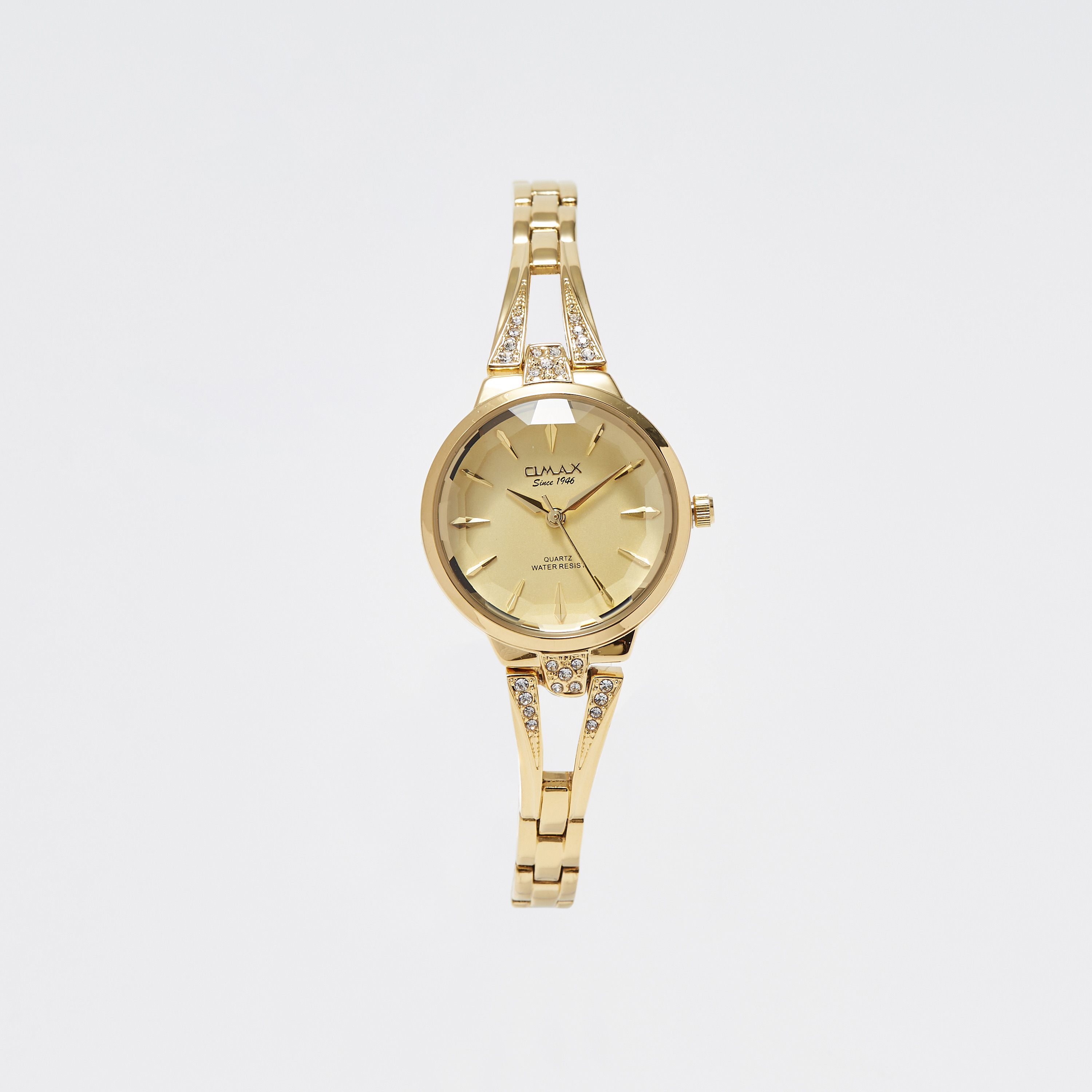Omax Women's Gold Stainless Steel Strap Analog Wristwatch - 00JEC052Q001-women-watchesandjewellery-watches-image-1