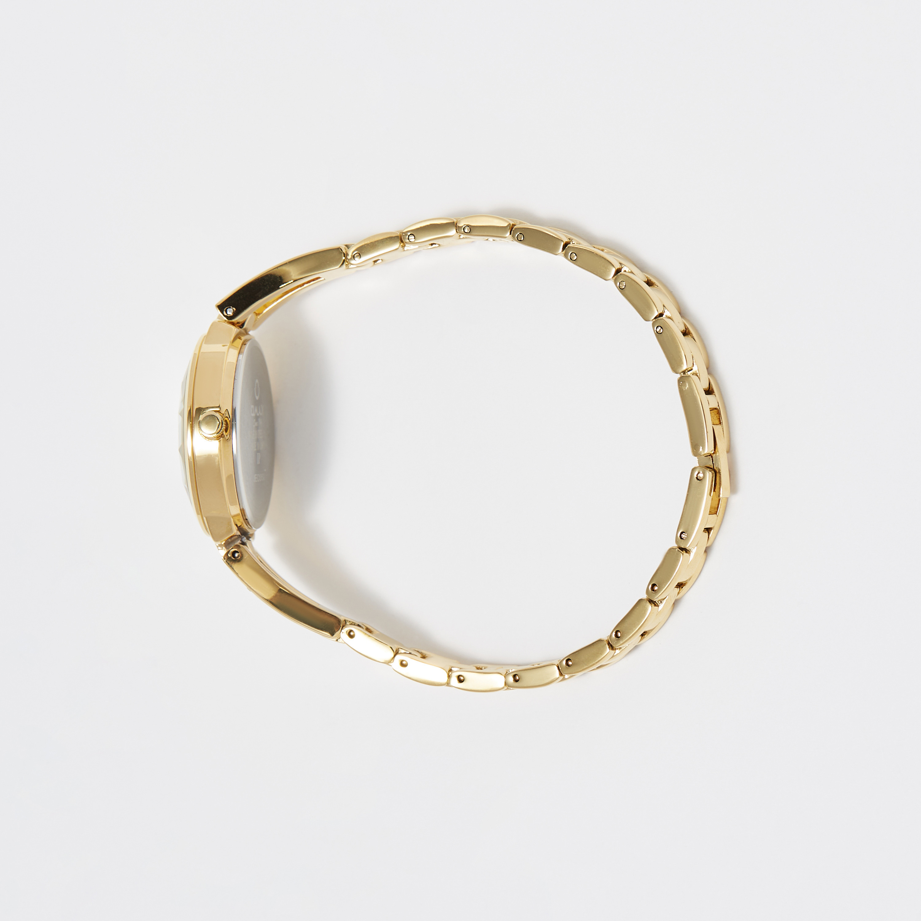 ساعة يد تناظرية ذهبية بحزام ستانلس ستيل للنساء من أوماكس - 00JEC052Q001-women-watchesandjewellery-watches-image-2