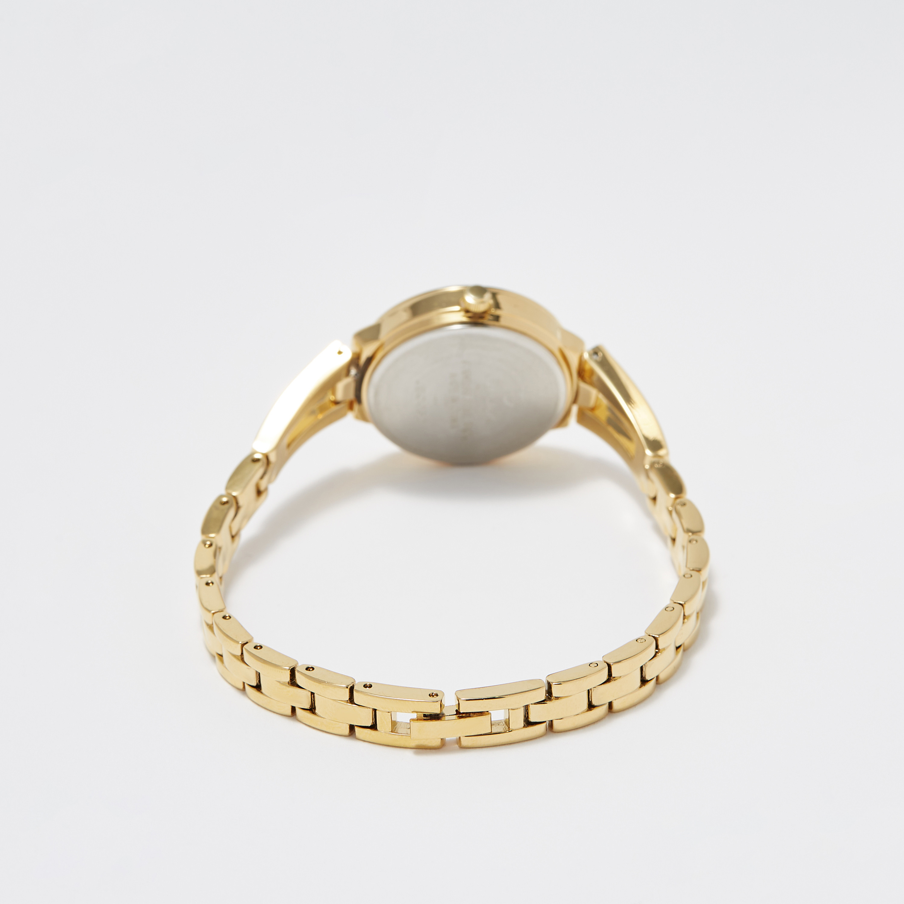 ساعة يد تناظرية ذهبية بحزام ستانلس ستيل للنساء من أوماكس - 00JEC052Q001-women-watchesandjewellery-watches-image-3