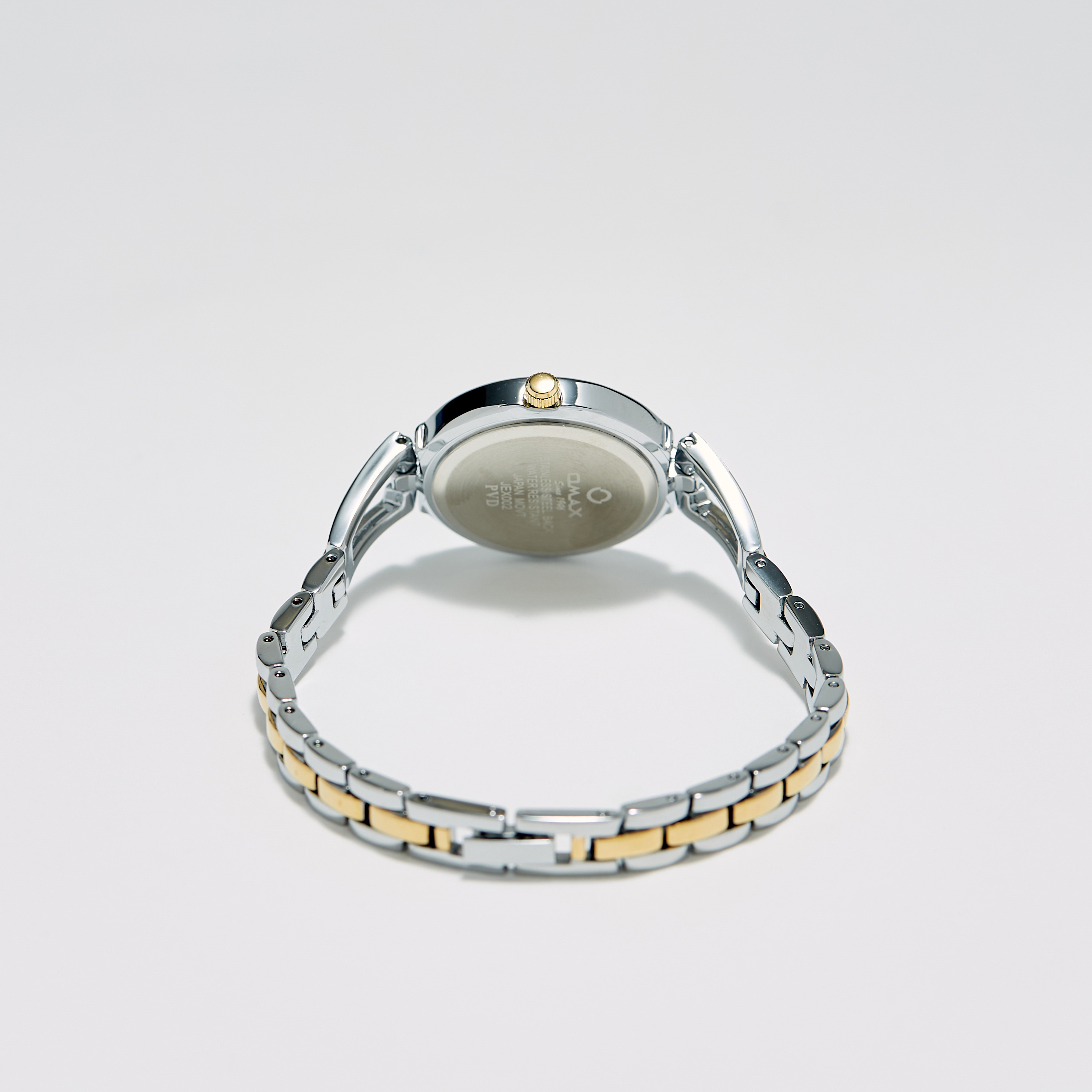 ساعة يد تناظرية فضية وذهبية بسوار ستانليس ستيل للنساء من أوماكس - 00JEX002N001-women-watchesandjewellery-watches-image-2