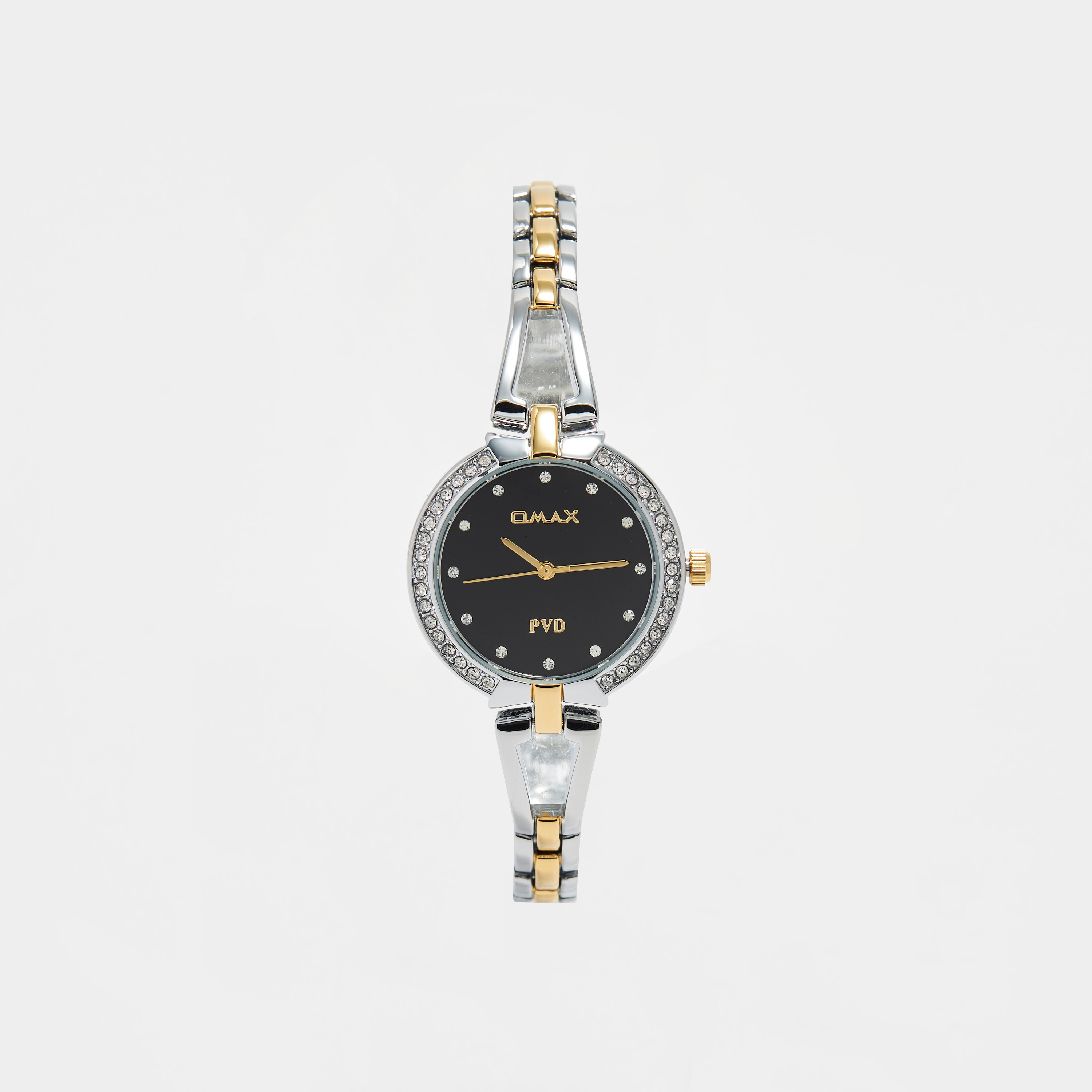 ساعة يد تناظرية فضية وذهبية بسوار ستانليس ستيل للنساء من أوماكس - 00JEX002N001-women-watchesandjewellery-watches-image-5