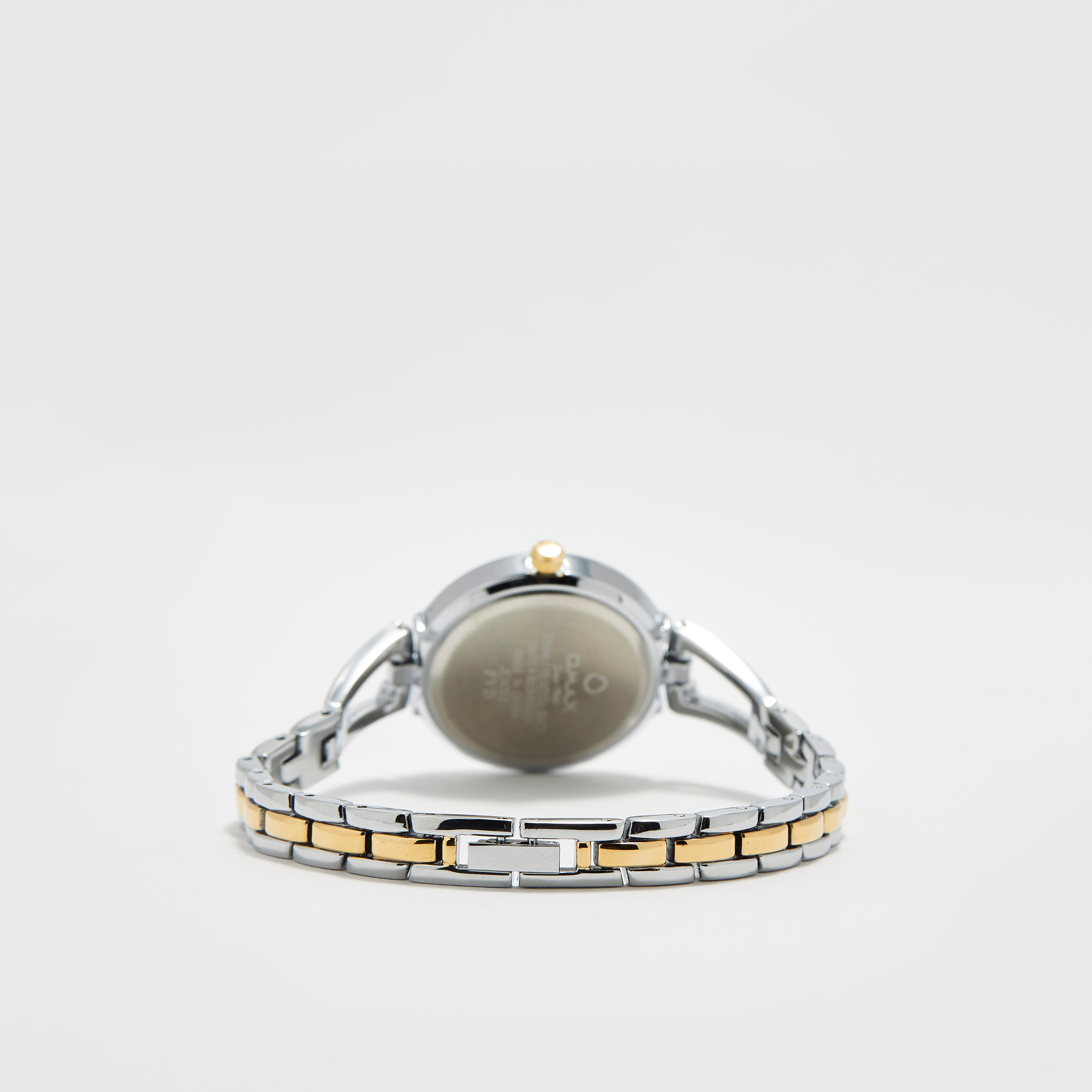ساعة يد تناظرية فضية وذهبية بسوار ستانليس ستيل للنساء من أوماكس - 00JEX002N001-women-watchesandjewellery-watches-image-7