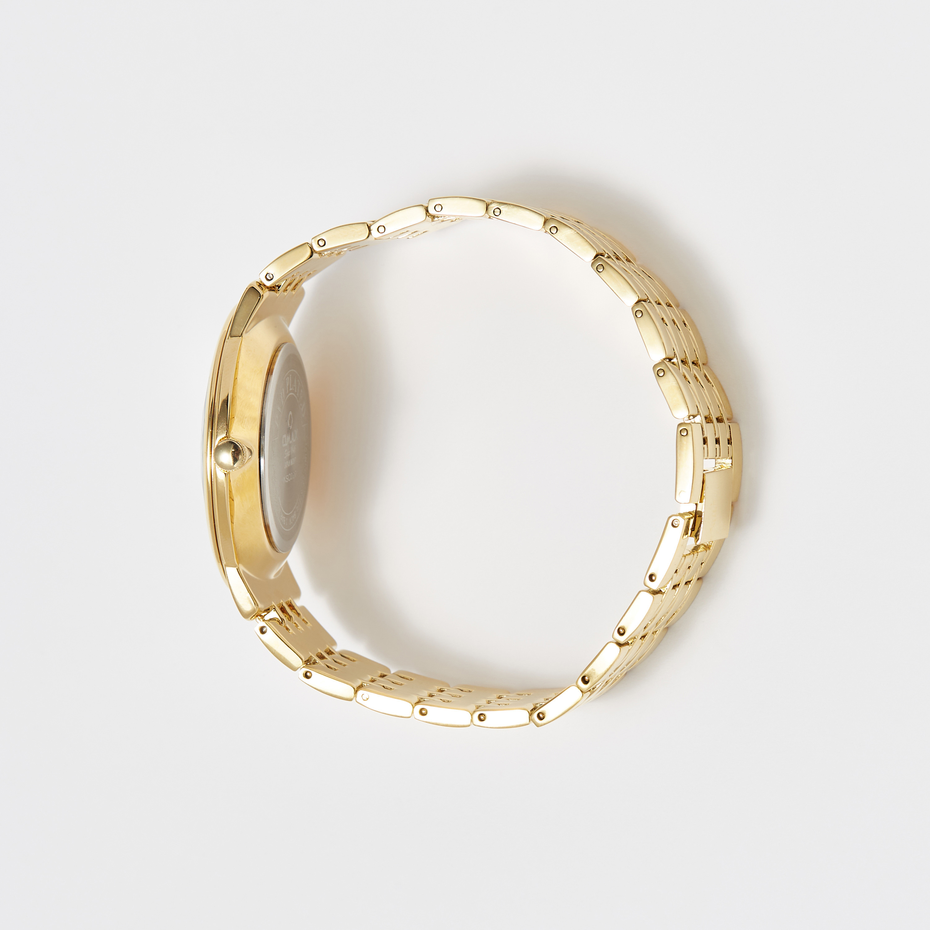 ساعة يد تناظرية ذهبية بحزام ستانليس ستيل للرجال من أوماكس - 00NSC007Q002-men-watchesandjewellery-watches-image-2