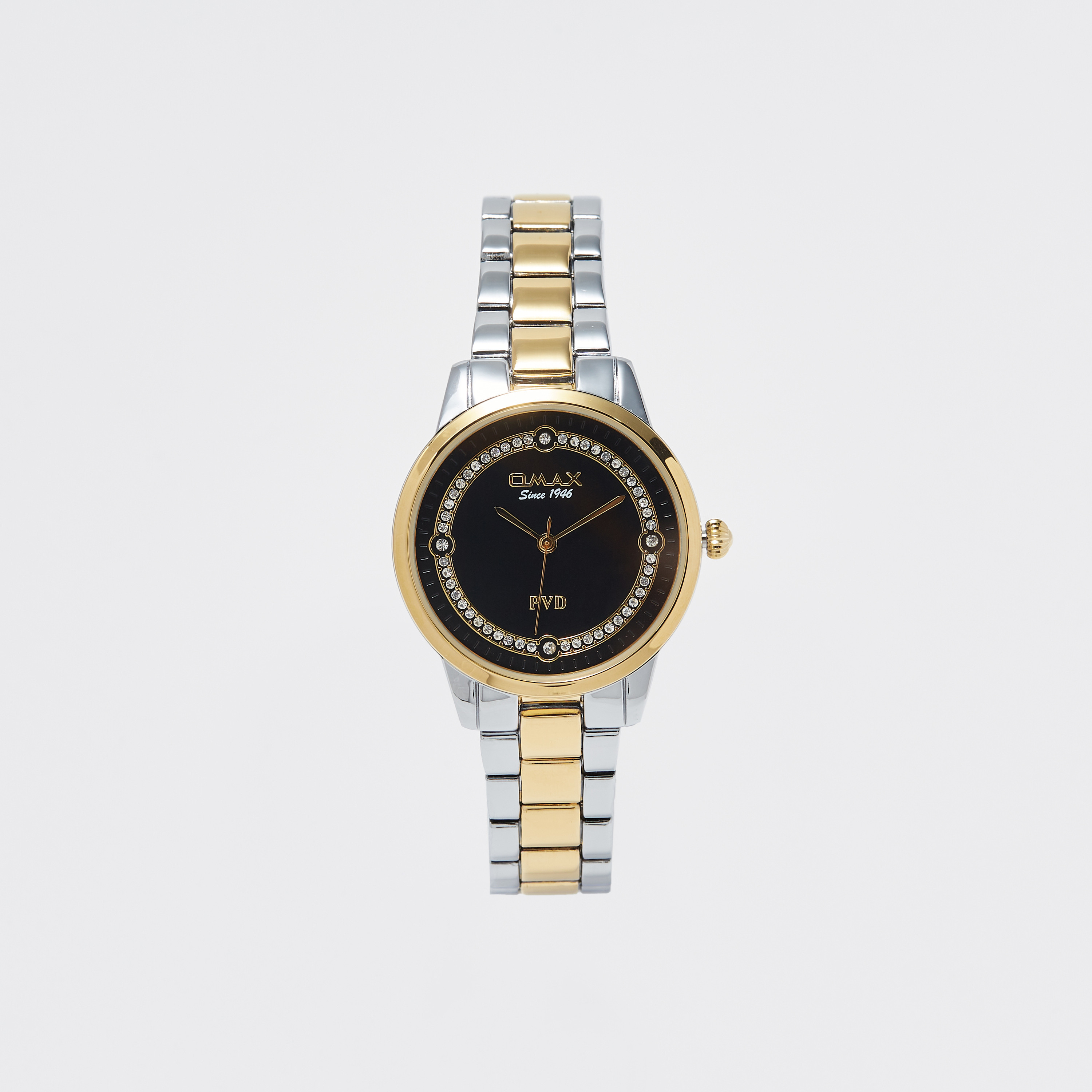 ساعة جيس ذو انالوج للنساء بسوار ذهبي وردي مع ستانلس ستيل | GW0111L3-women-watchesandjewellery-watches-image-1