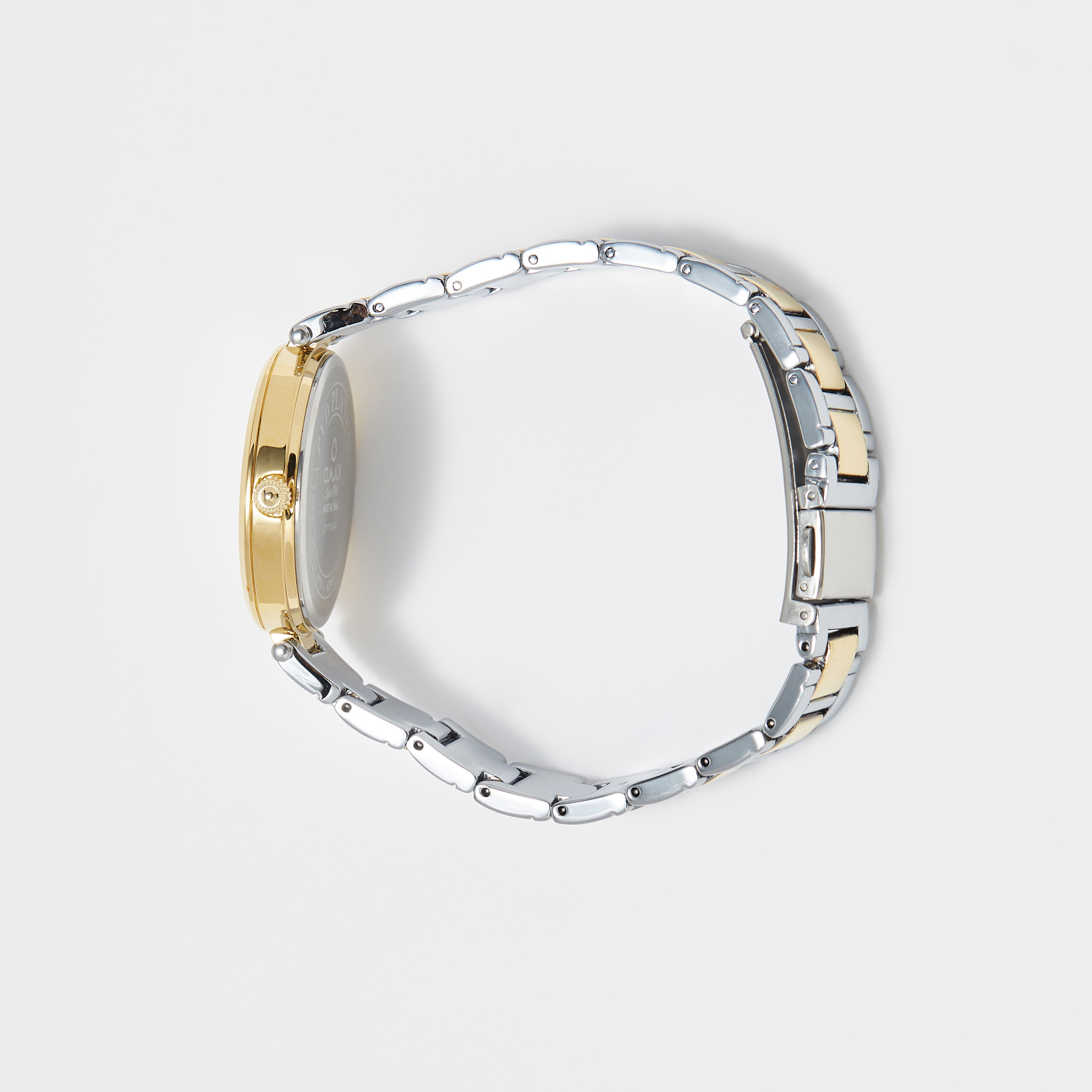 ساعة يد تناظرية فضية وذهبية بسوار ستانلس ستيل للنساء من أوماكس - 00OYY004N001-women-watchesandjewellery-watches-image-2