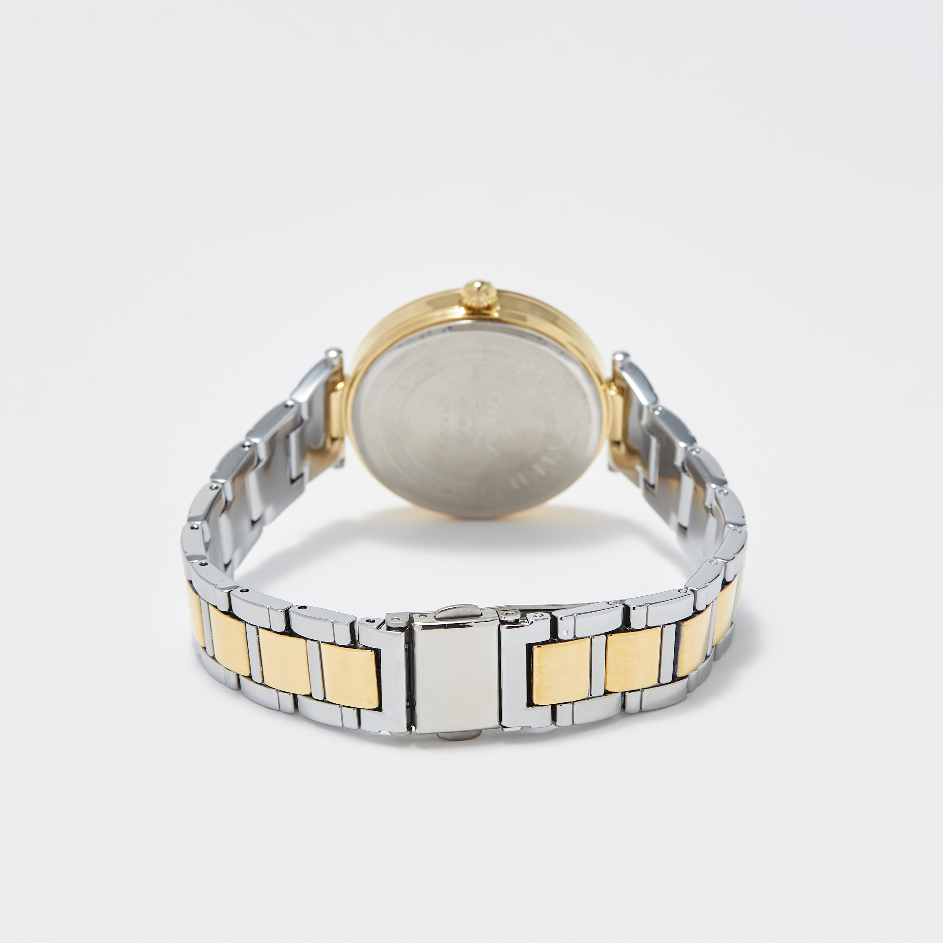 ساعة يد تناظرية فضية وذهبية بسوار ستانلس ستيل للنساء من أوماكس - 00OYY004N008-women-watchesandjewellery-watches-image-3