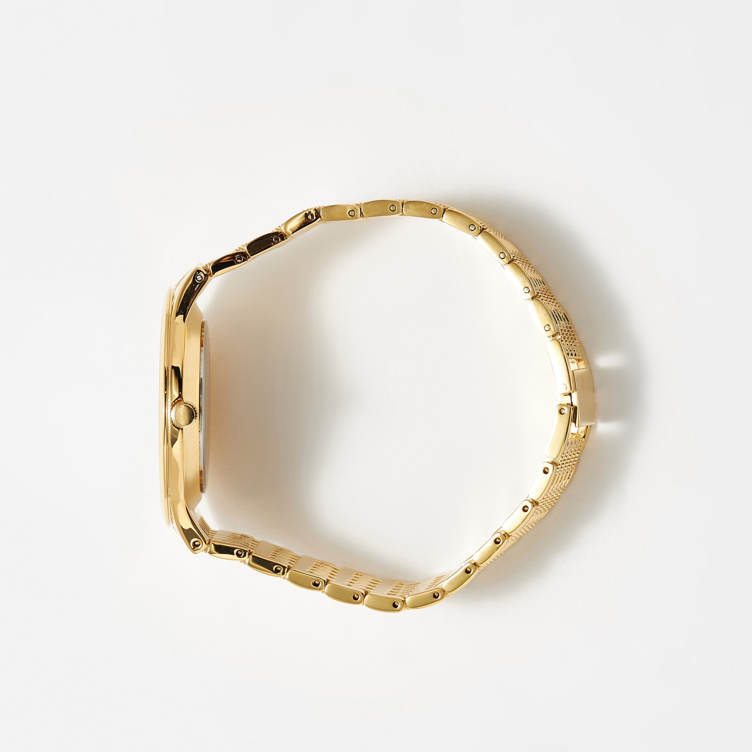 ساعة يد تناظرية ذهبية بحزام ستانلس ستيل للرجال من أوماكس - 00RNS001Q002-men-watchesandjewellery-watches-image-2