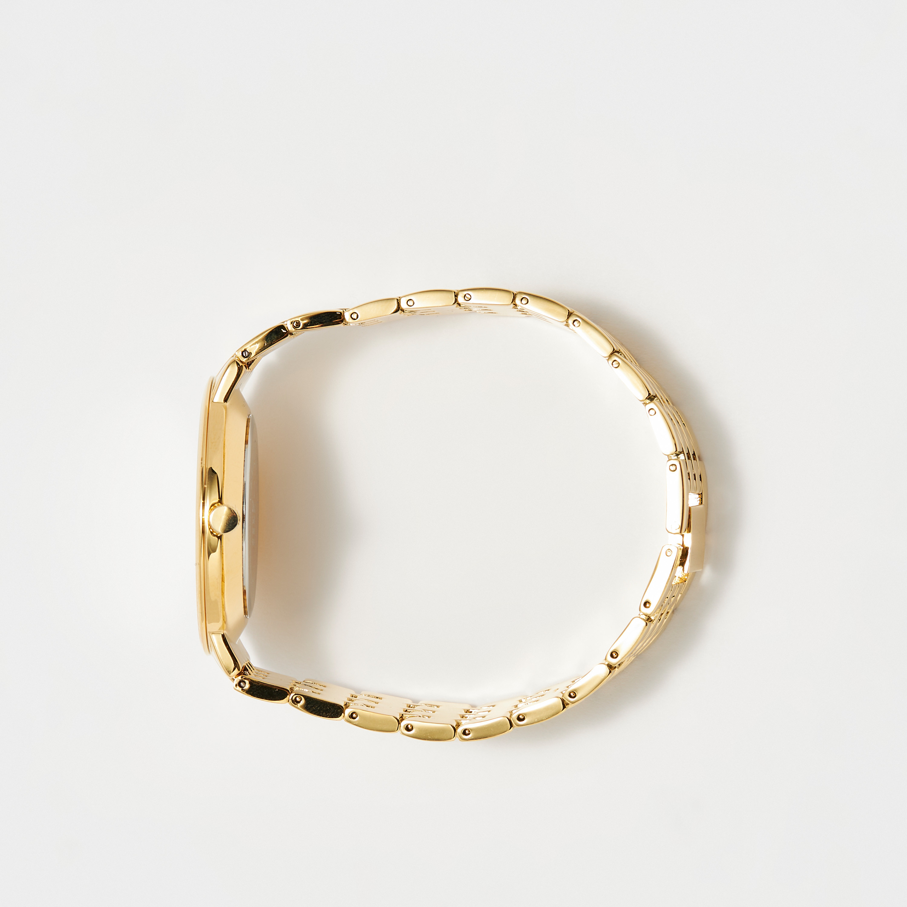 ساعة يد تناظرية ذهبية بحزام ستانلس ستيل للرجال من أوماكس - 00RNS003Q008-men-watchesandjewellery-watches-image-2
