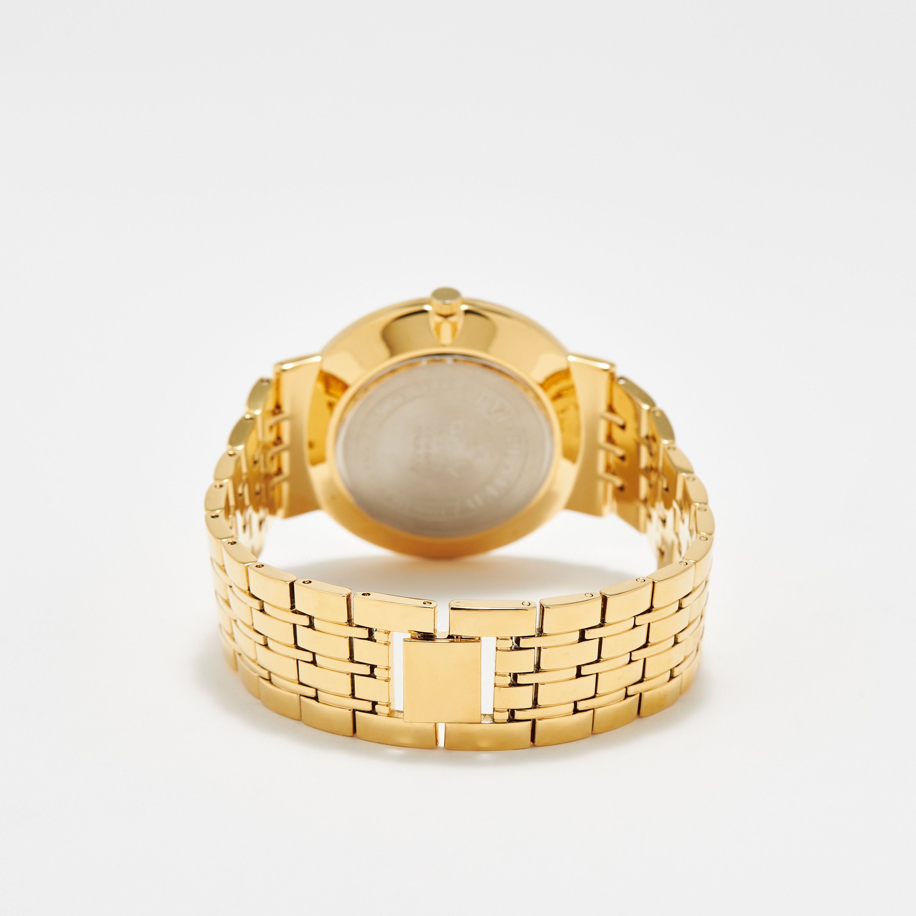 ساعة يد تناظرية ذهبية بحزام ستانلس ستيل للرجال من أوماكس - 00RNS003Q008-men-watchesandjewellery-watches-image-3