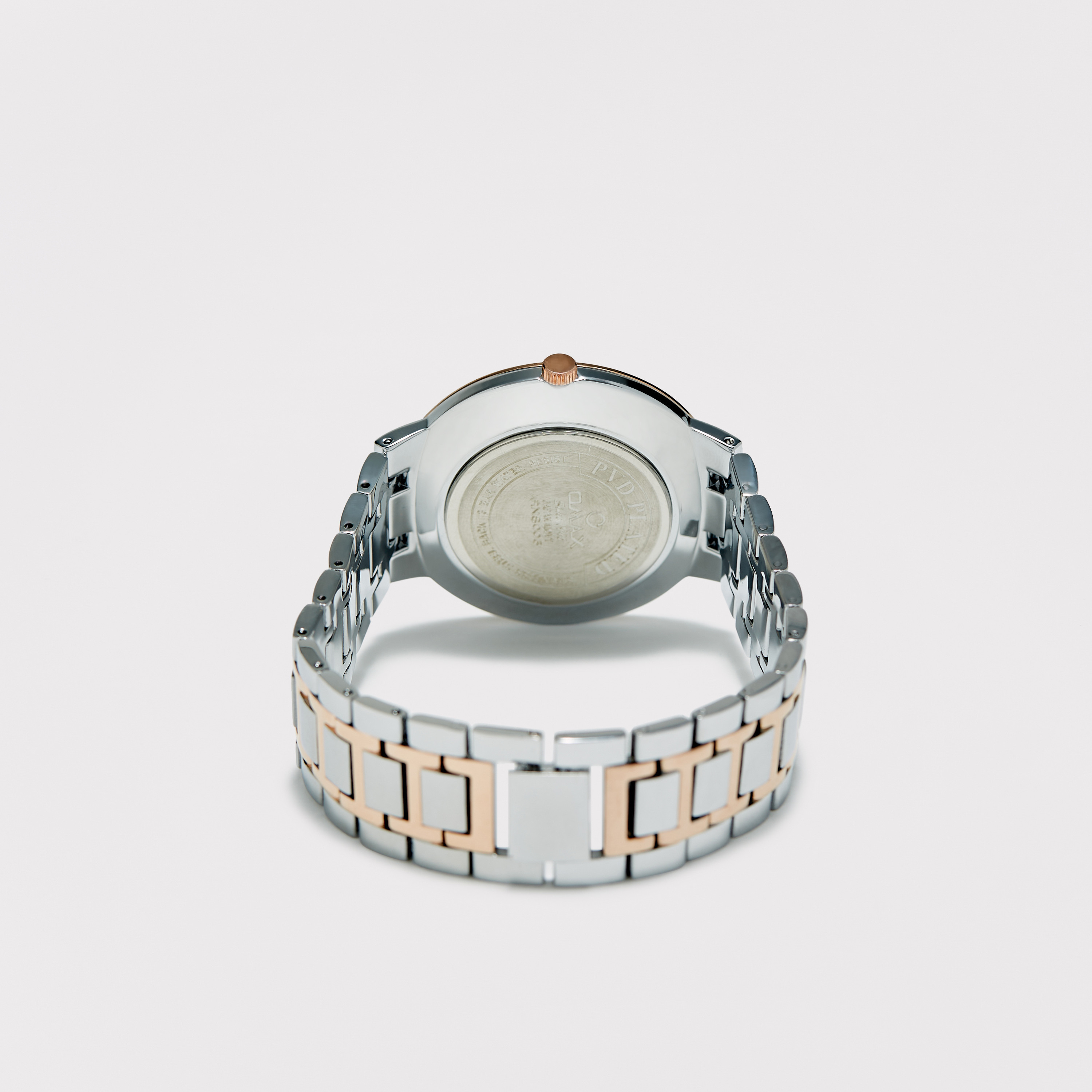 Omax Men's Silver & Gold Stainless Steel Strap Analog Wristwatch - 00RNS005N01L | 42 MM-men-watchesandjewellery-watches-image-2