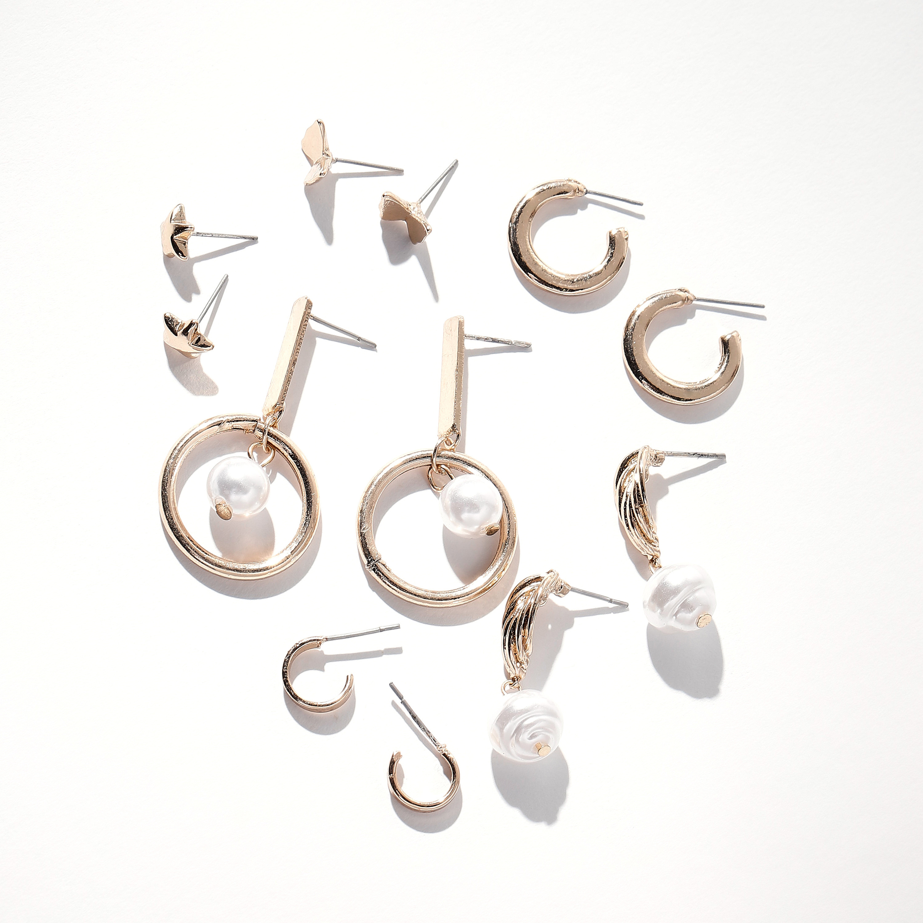 Assorted Earrings - Set of 6-women-watchesandjewellery-jewellery-earrings-image-2