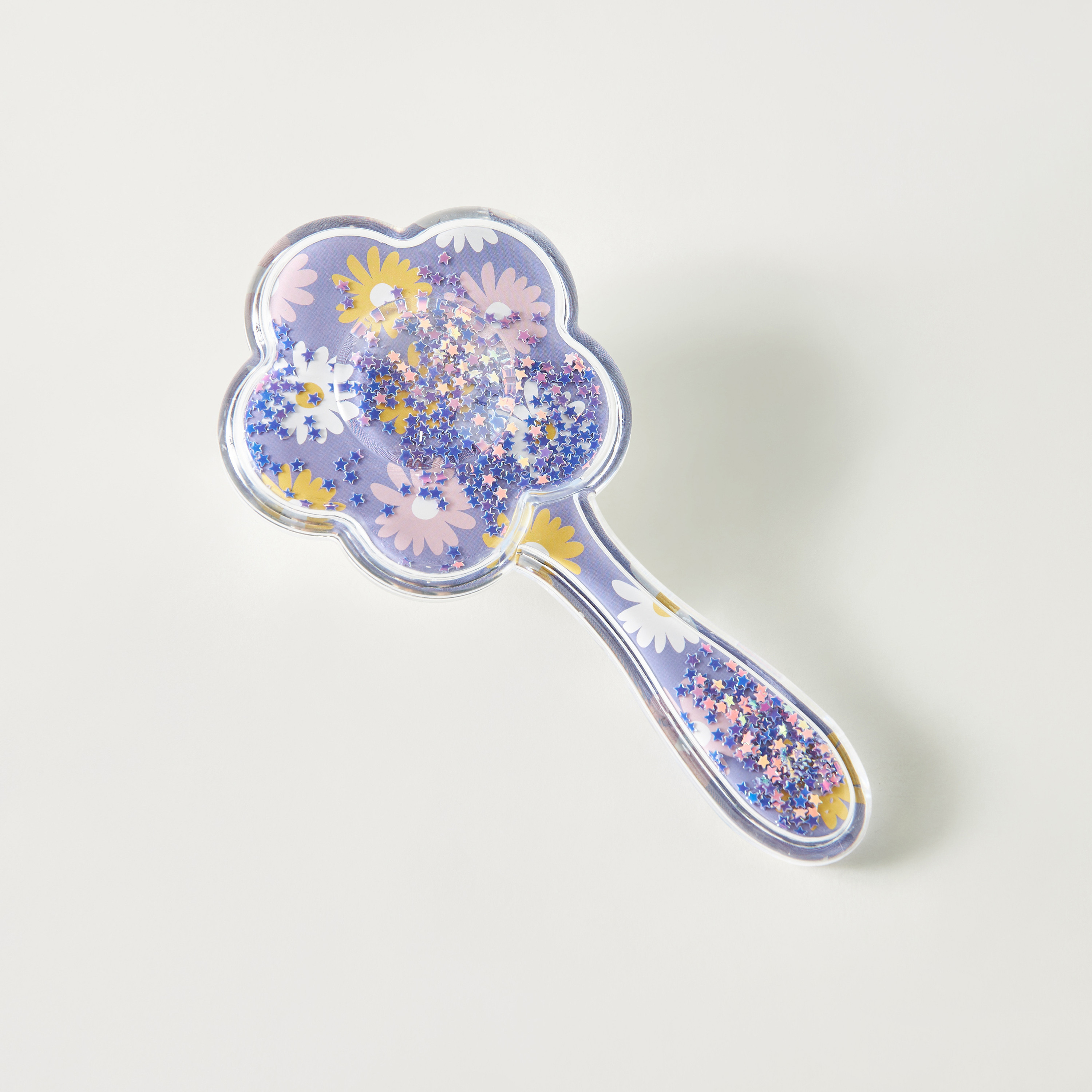 فرشاة شعر مزخرفة بالزهور لفك تشابك الشعر-beautyandpersonalcare-hair-stylingtools-hairbrushesandcombs-image-4