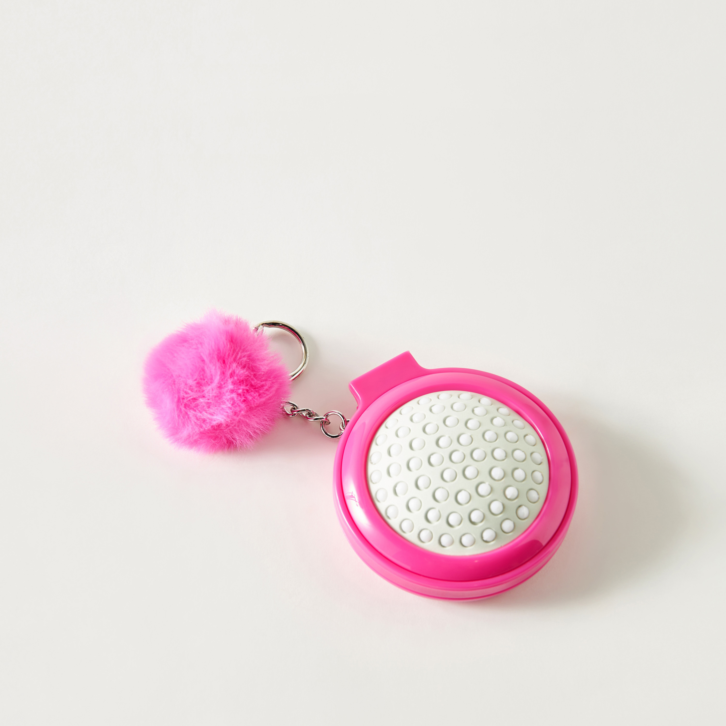 فرشاة شعر قابلة للطي بمرآة وتفاصيل بوم بوم وطبعات قطة-beautyandpersonalcare-hair-stylingtools-hairbrushesandcombs-image-4