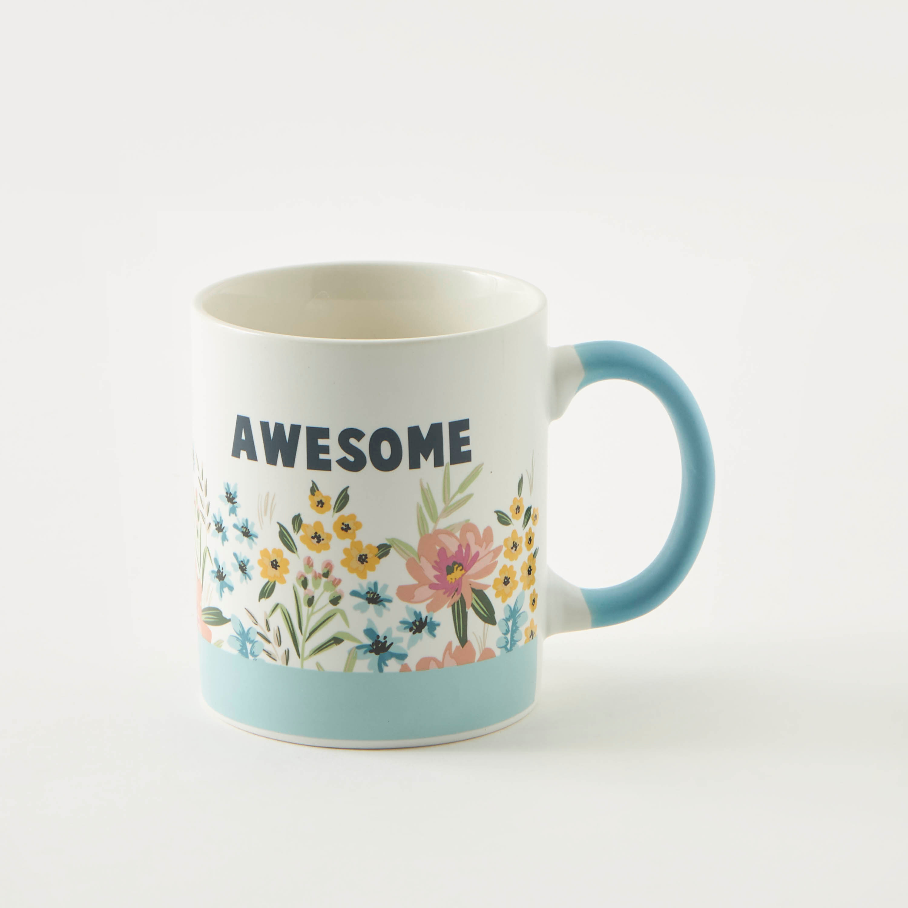 Floral Print New Bone China Mug with Handle - 330 ml-household-dining-teaandcoffee-mugsandcups-image-1