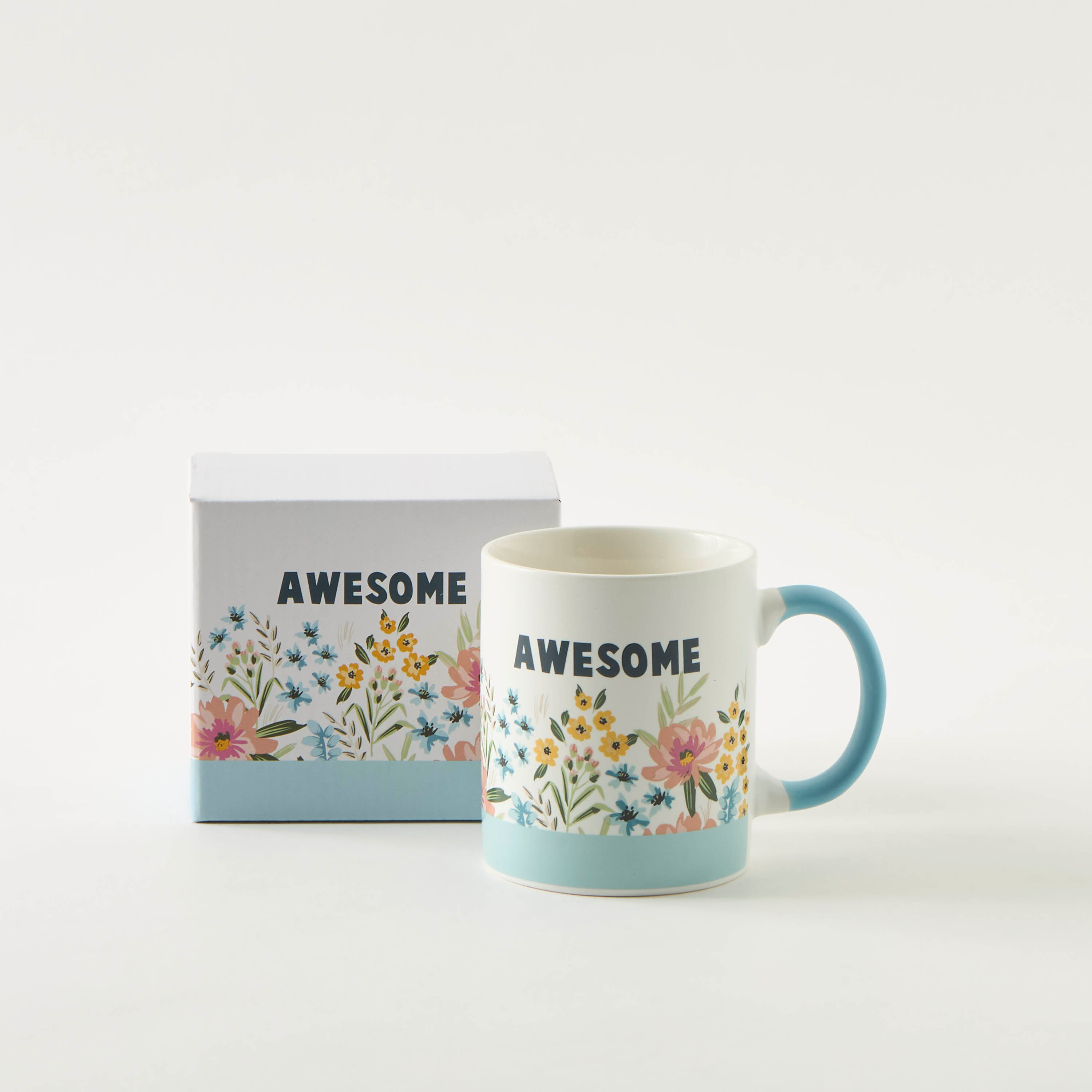 Floral Print New Bone China Mug with Handle - 330 ml-household-dining-teaandcoffee-mugsandcups-image-2