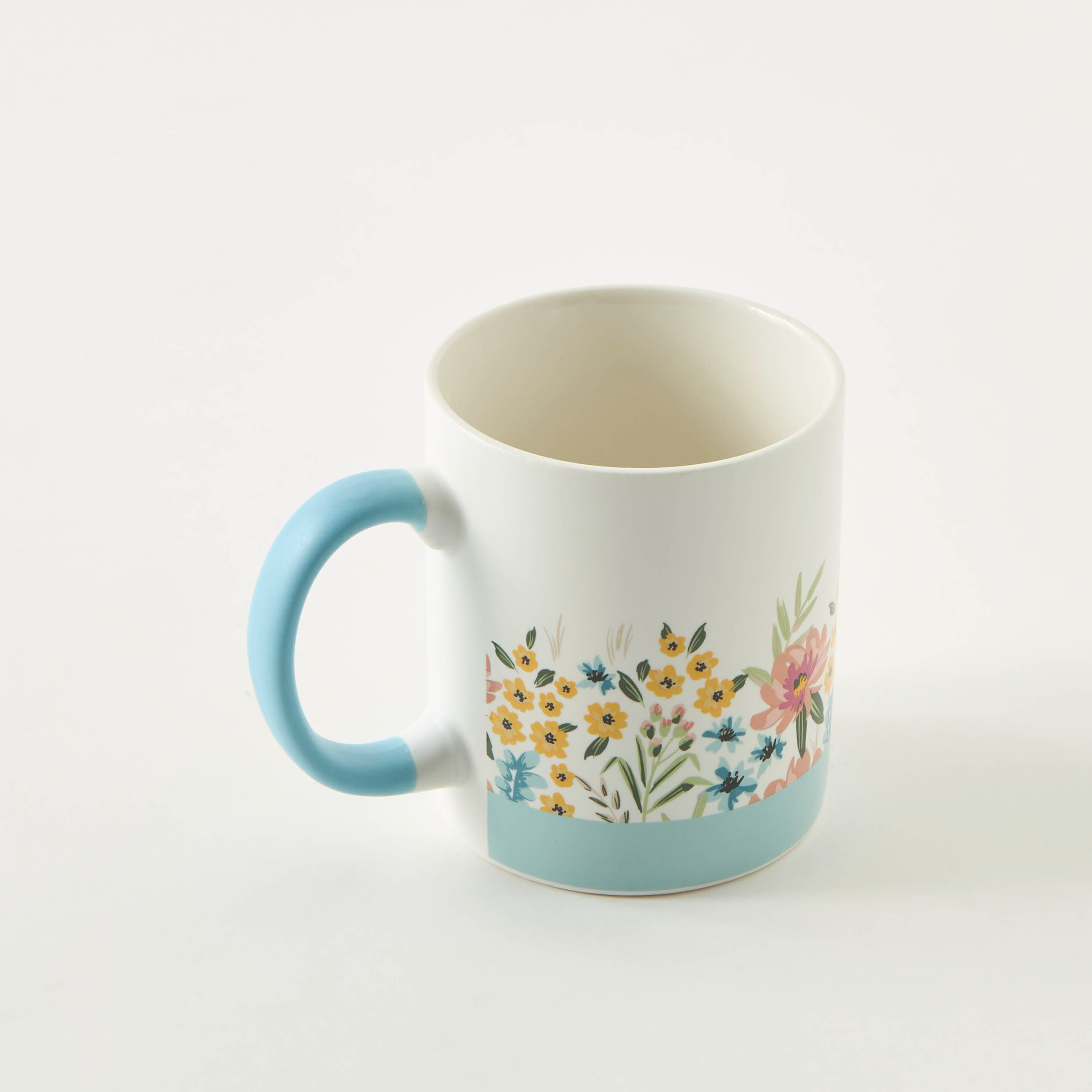 Floral Print New Bone China Mug with Handle - 330 ml-household-dining-teaandcoffee-mugsandcups-image-4