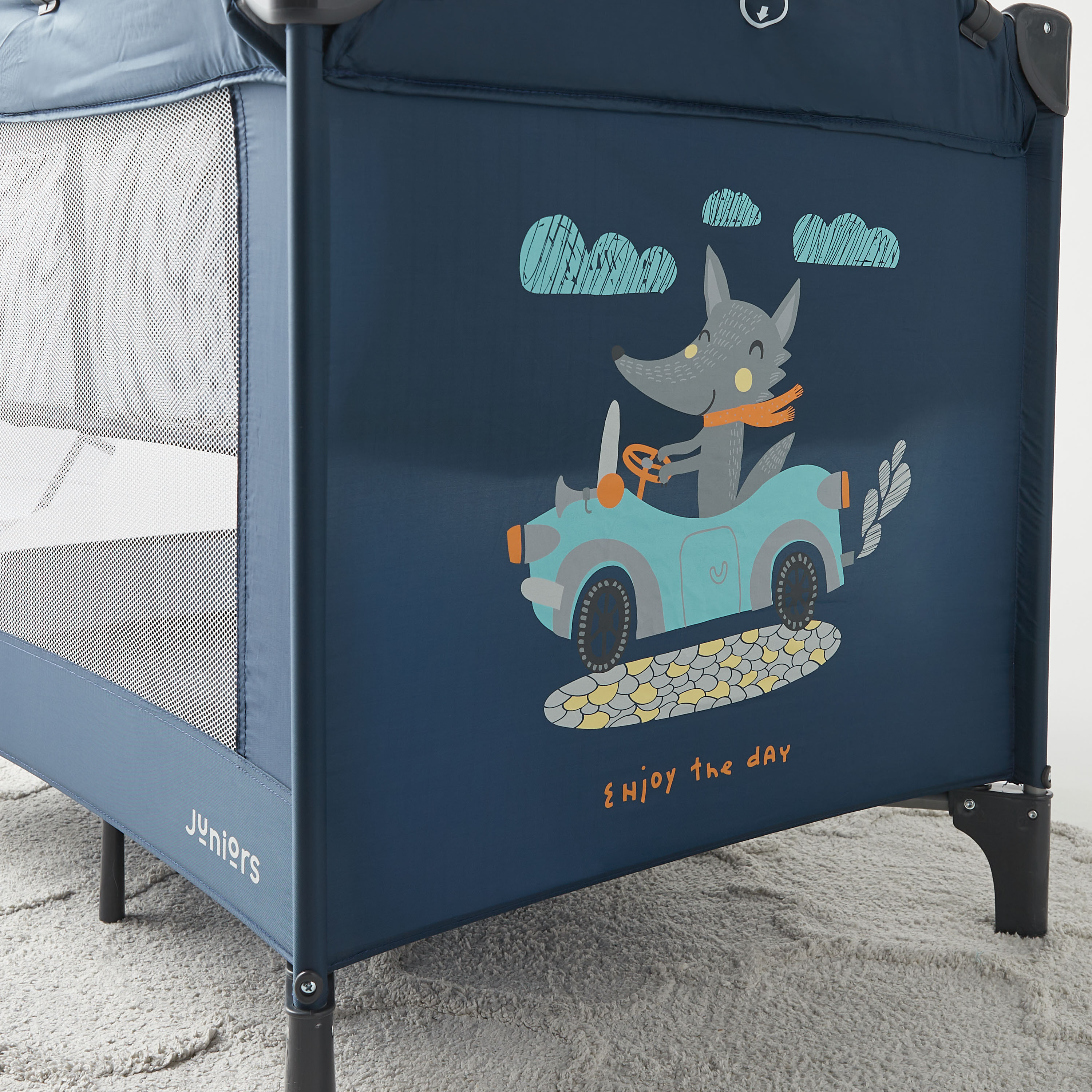Juniors Tyson Travel Cot with Changer-baby-nursery-furniture-cribsandbeds-travelcots-image-3