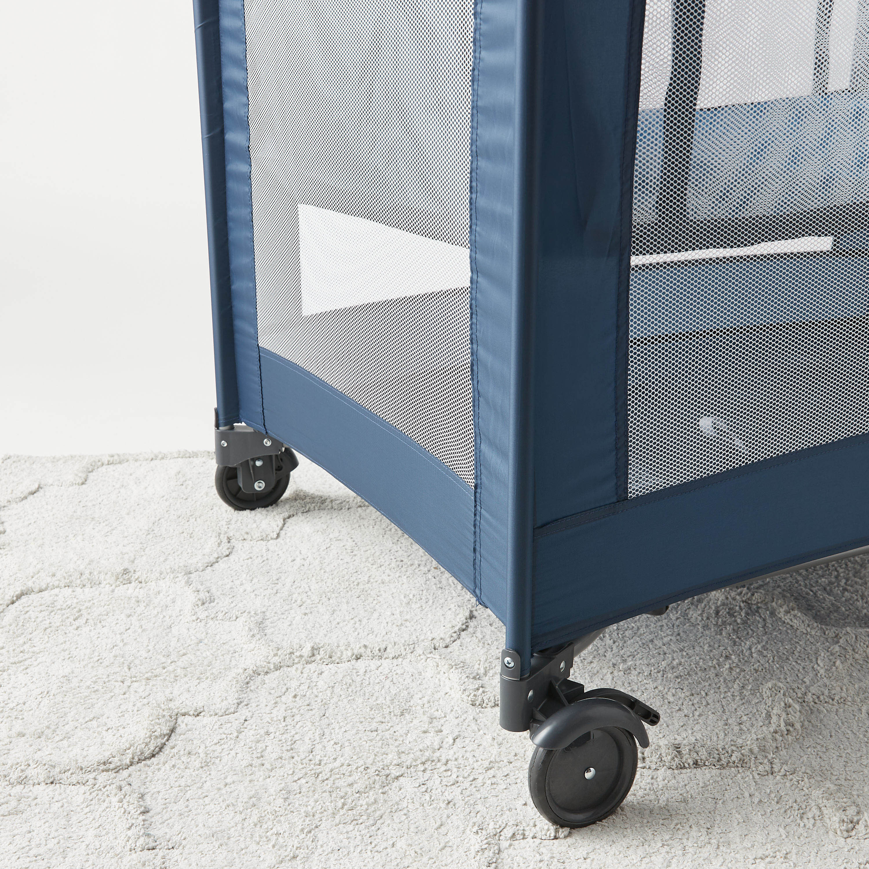Juniors Tyson Travel Cot with Changer-baby-nursery-furniture-cribsandbeds-travelcots-image-6