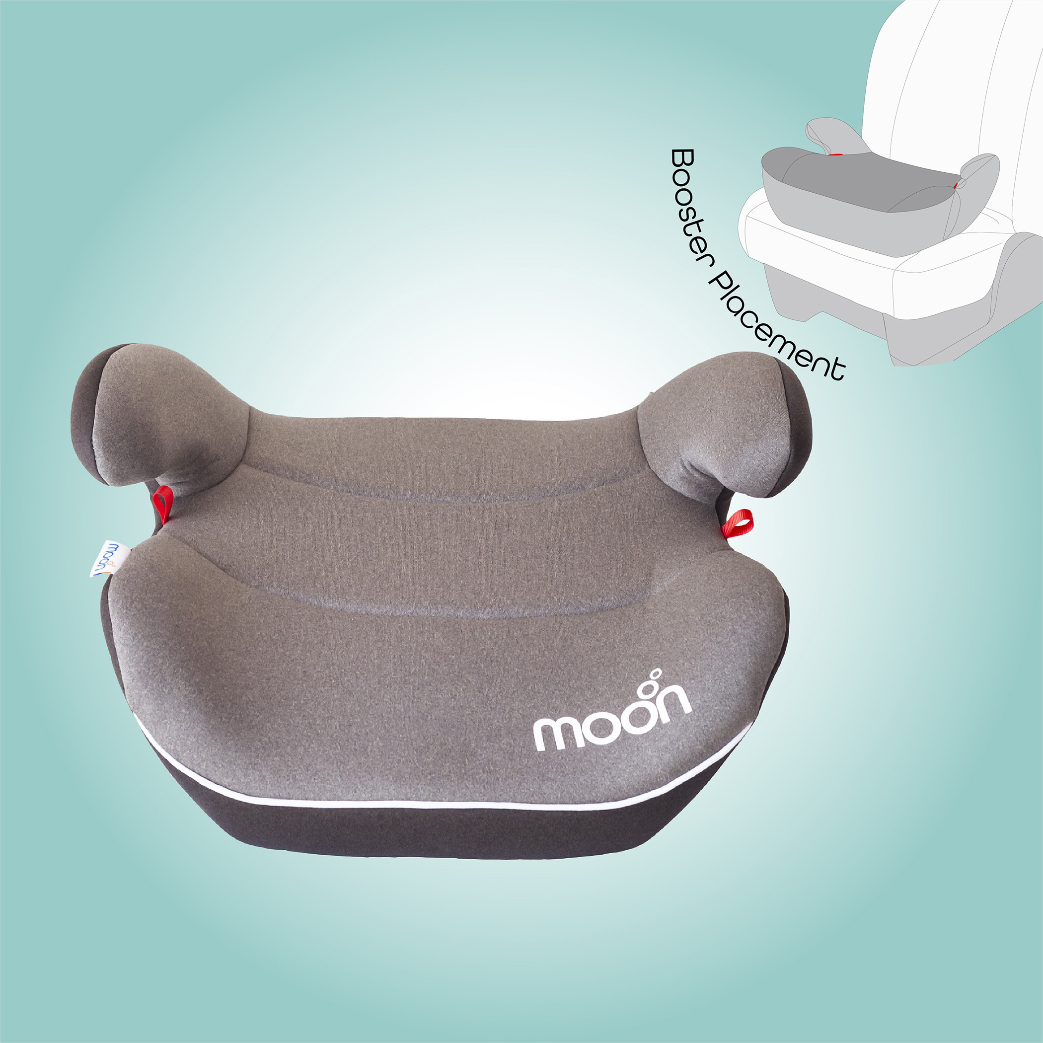 Moon Kido Booster Car Seat with Front Facing, Removable Cover and Seat Belt System-baby-gear-carseats-image-3