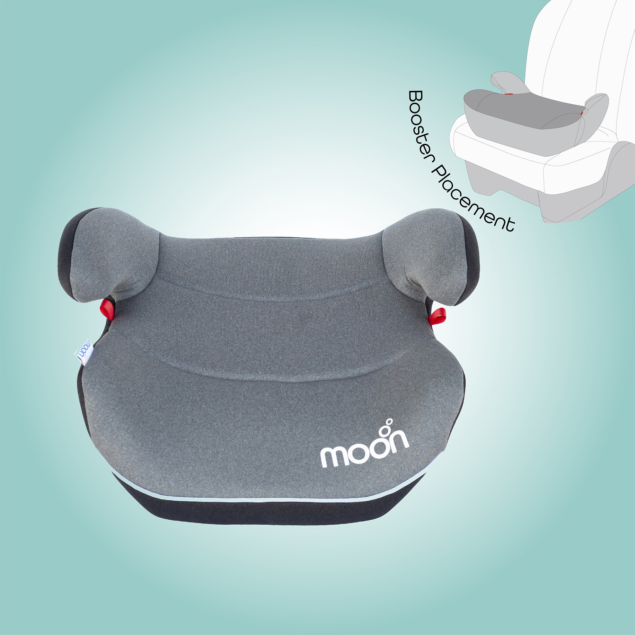 Moon Kido Booster Car Seat with Front Facing, Removable Cover and Seat Belt System-baby-gear-carseats-image-3