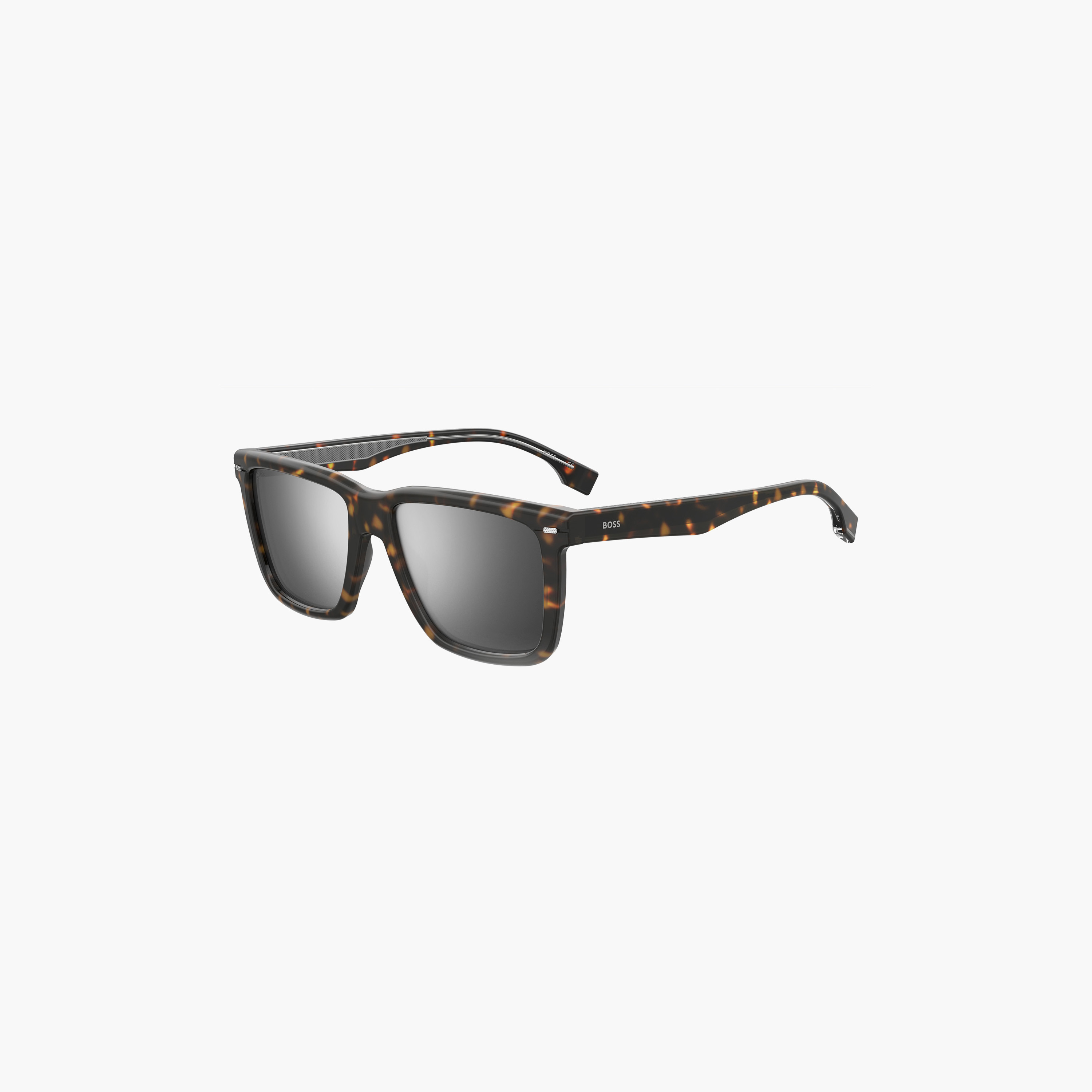 Hugo Boss Men's UV Protected Silver Mirror Lens 55 mm Square Sunglasses | 204340-men-sunglasses-image-1