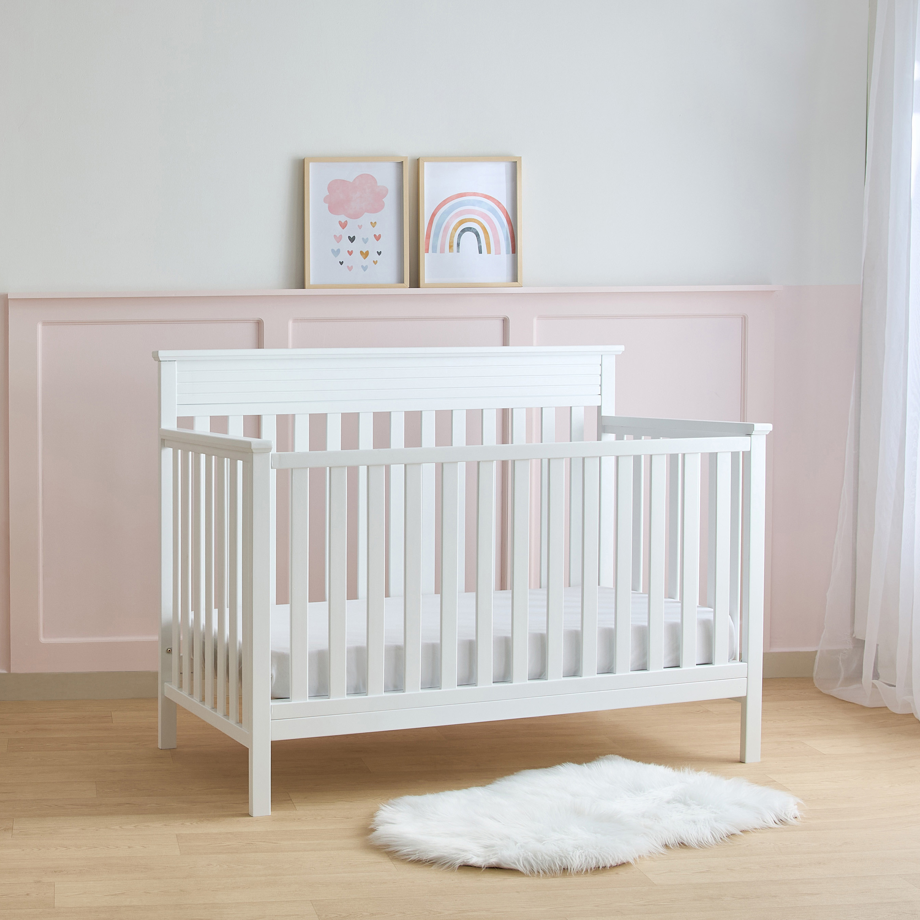 Juniors Adrian Crib with Toddler Rail-baby-nursery-furniture-cribsandbeds-babycribs-image-1