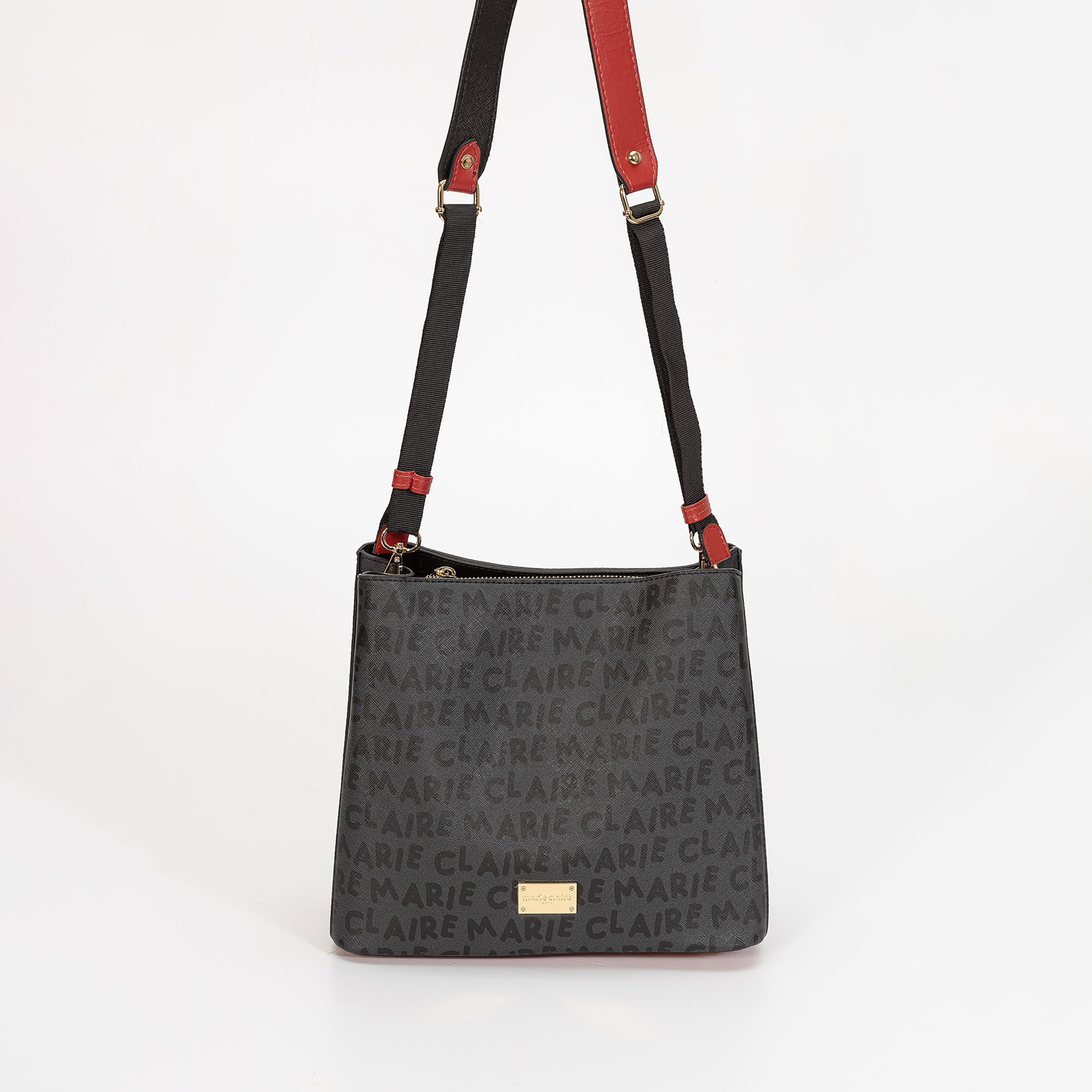 حقيبة كتف من ماري كلير لي بمزين مونوغرام وحزام قابل والتعديل-women-bagsandwallets-handbags-image-1