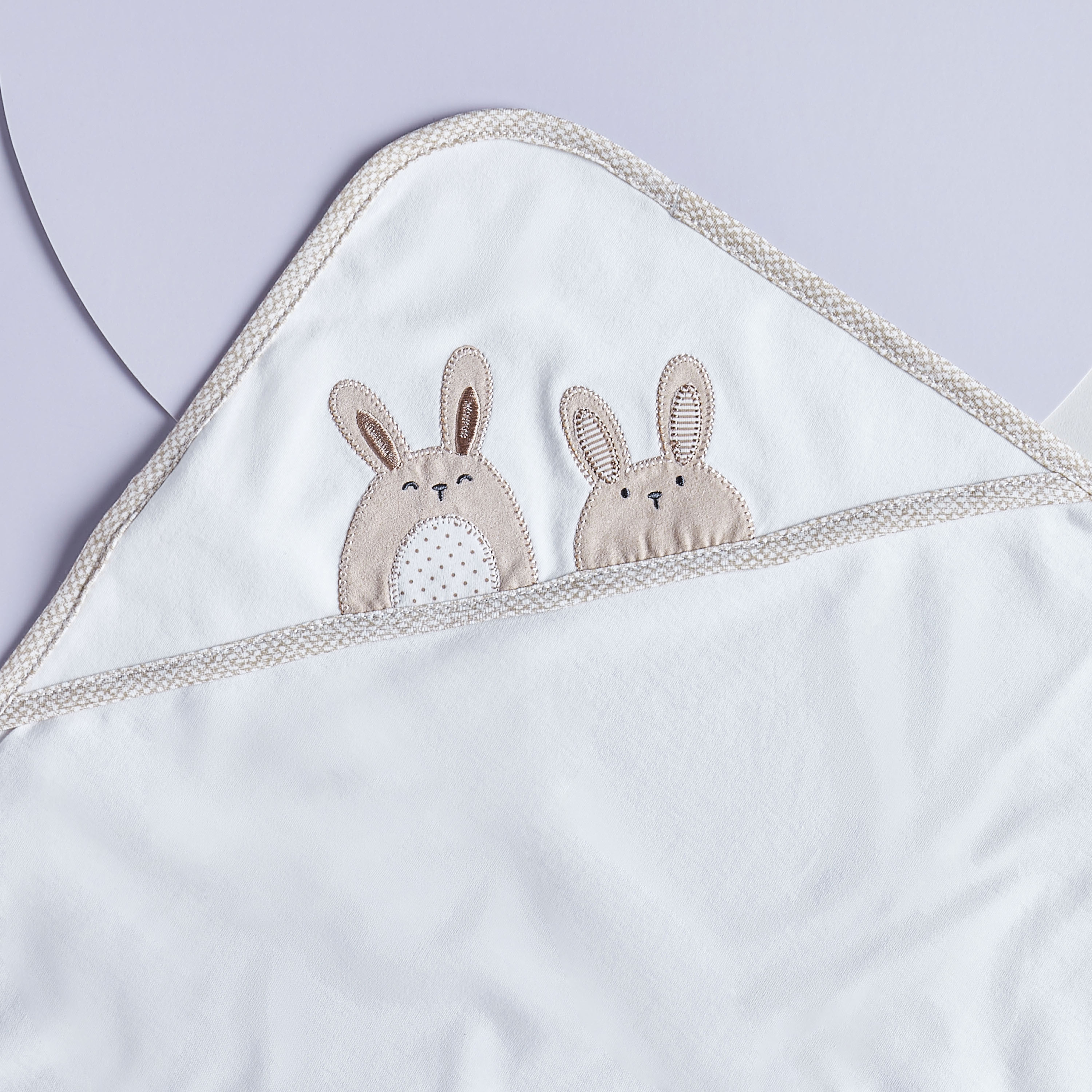 Giggles Bunny Embroidered Receiving Blanket - 70x70 cm-baby-nursery-blanketsandswaddles-receivingblankets-image-2