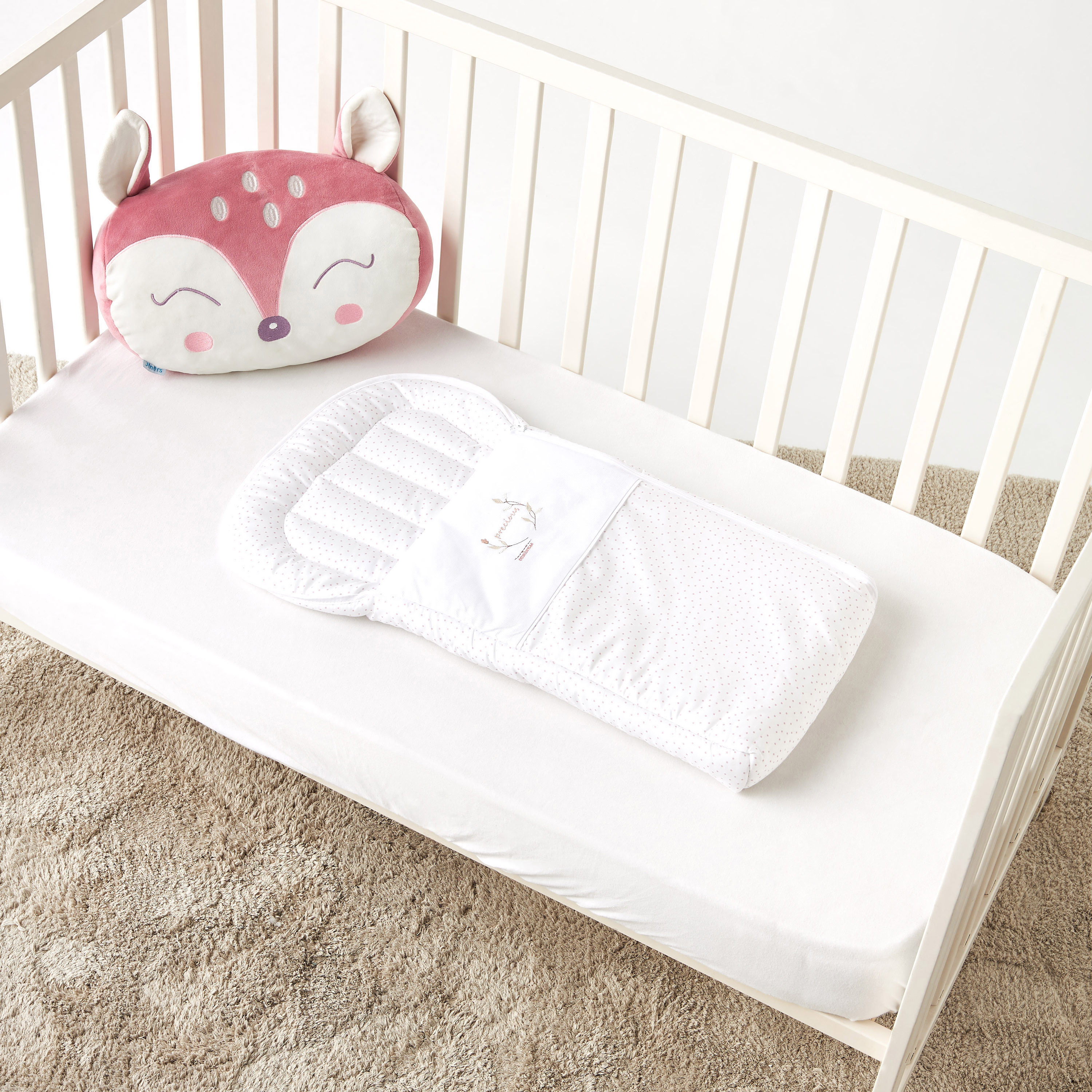 Cambrass Embroidered Nest Bag - 73x41 cm-baby-nursery-blanketsandswaddles-swaddlesandsleepingbags-image-1