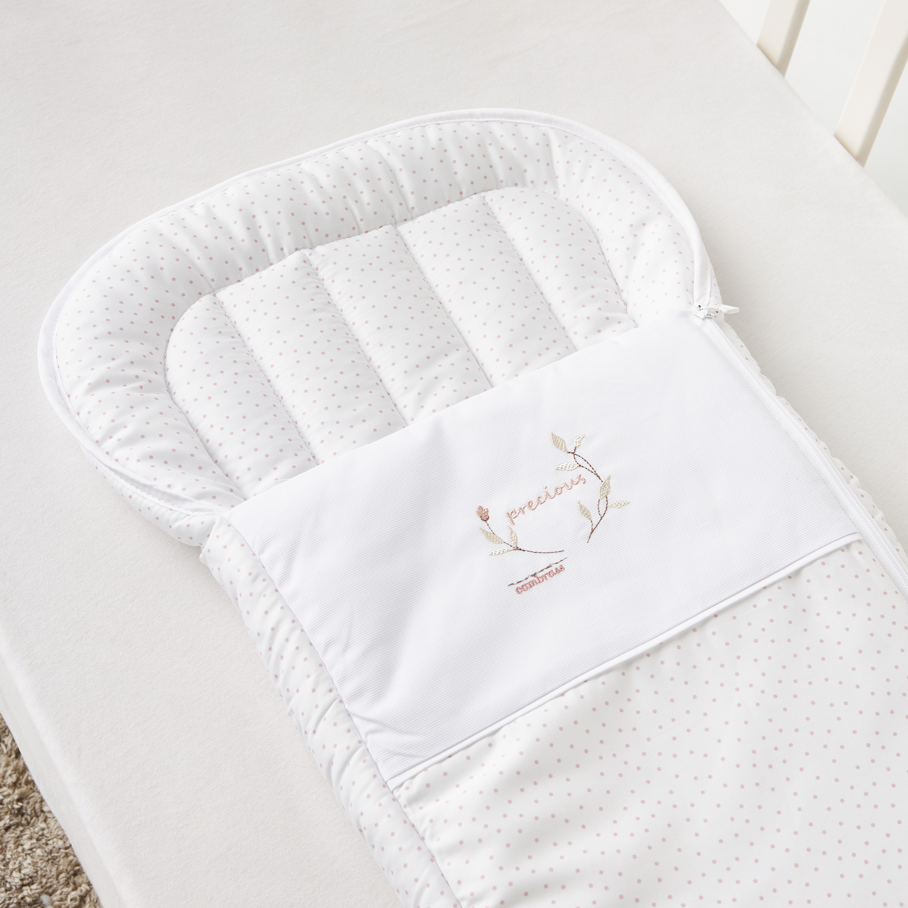 Cambrass Embroidered Nest Bag - 73x41 cm-baby-nursery-blanketsandswaddles-swaddlesandsleepingbags-image-3