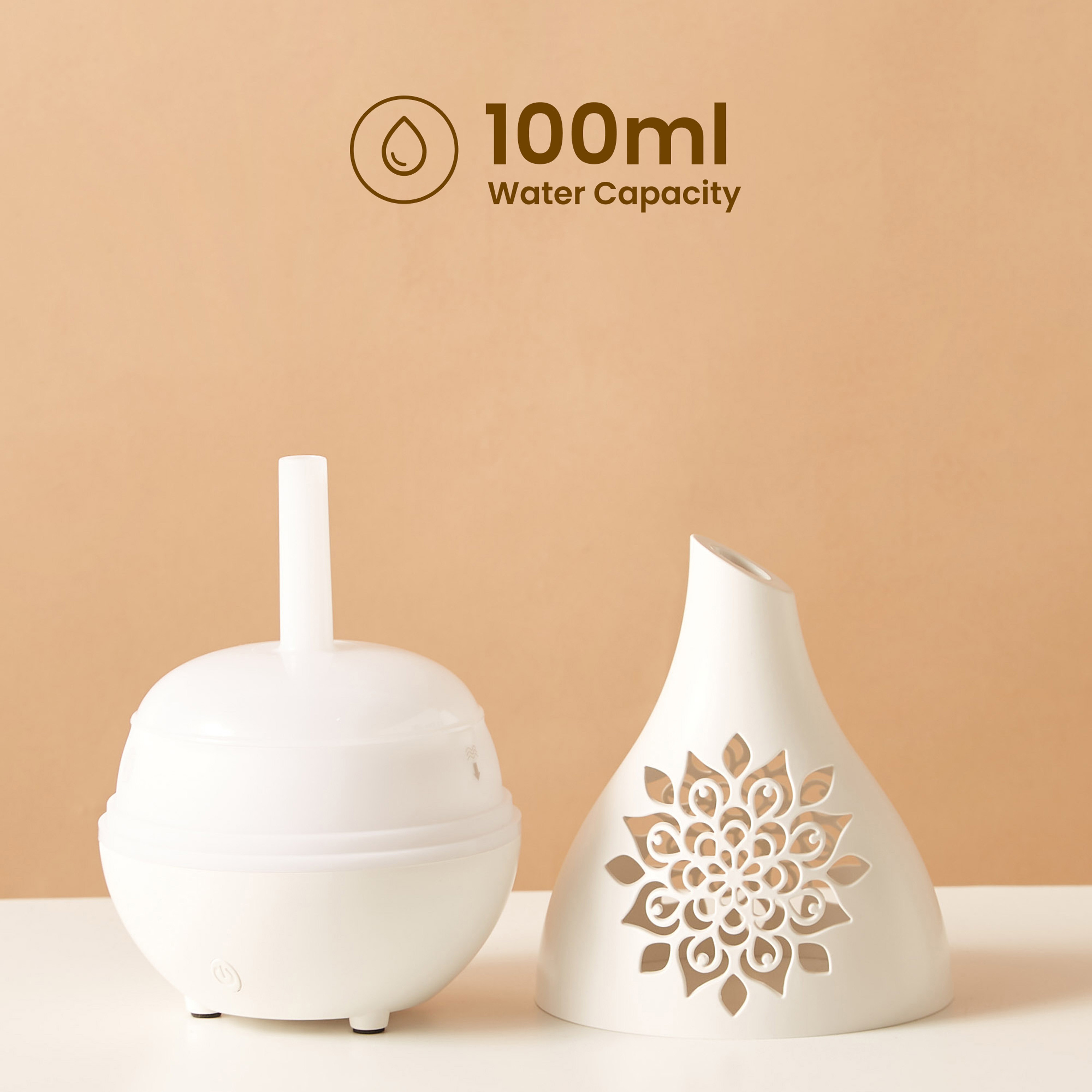 Jasmine Cutwork Detail Aroma Diffuser - 100 ml-household-homefragrance-airrevitalisersandhumidifiers-image-6