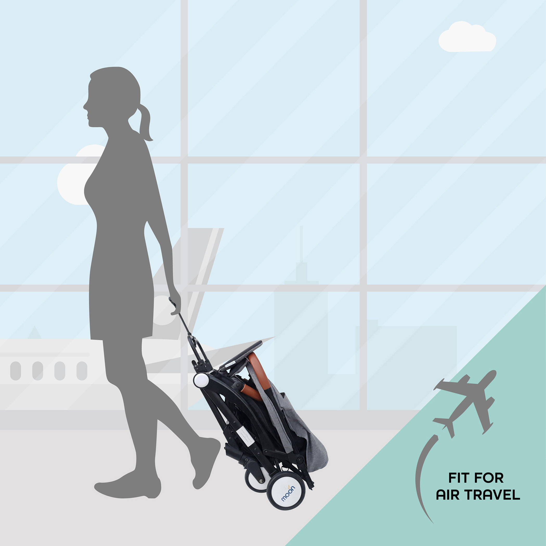 Moon Ritzi 3-Fold System Cabin Stroller  - Black Red-baby-gear-strollersandprams-strollers-image-2