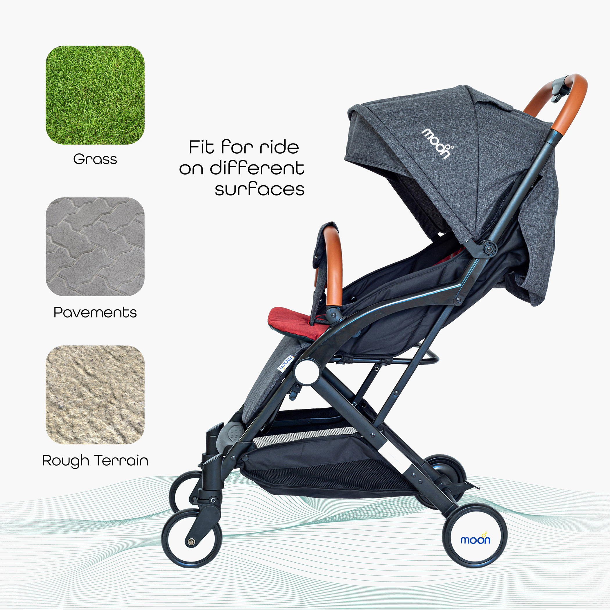 Moon Ritzi 3-Fold System Cabin Stroller  - Black Red-baby-gear-strollersandprams-strollers-image-6