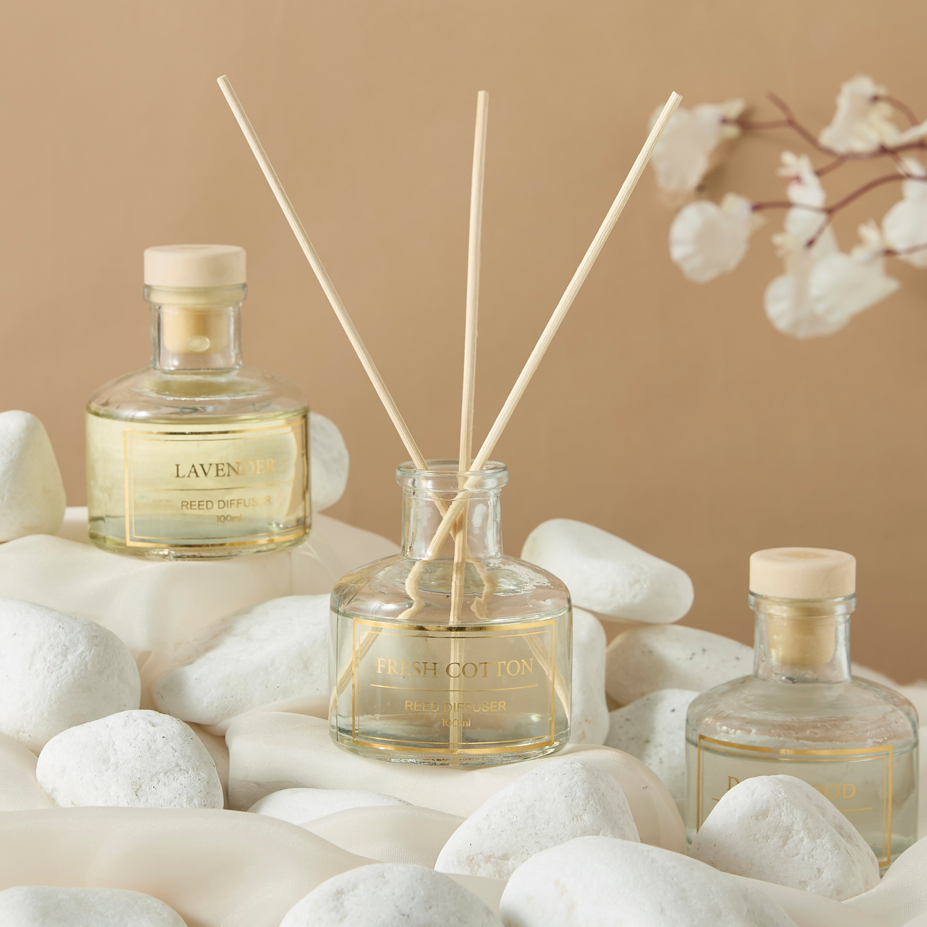 Grandeur Fresh Cotton Reed Diffuser - 100 ml-household-homefragrance-reeddiffusers-image-1