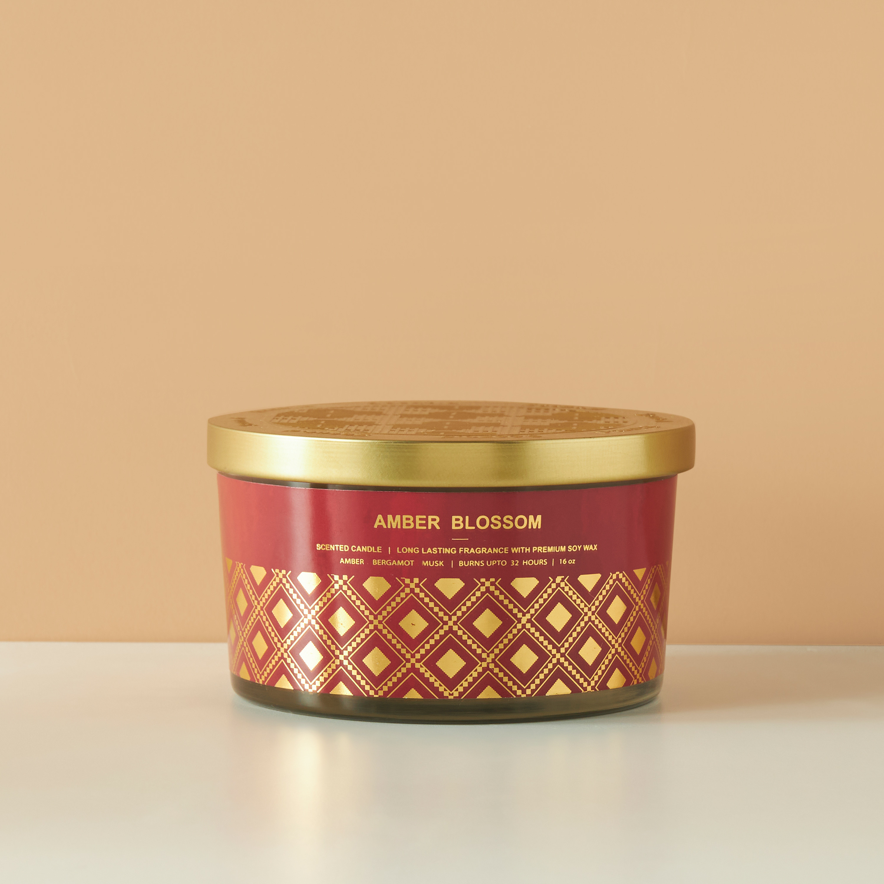 Scent.d Amber Blossom 3-Wick Jar Candle - 16 oz-household-homefragrance-candles-image-2