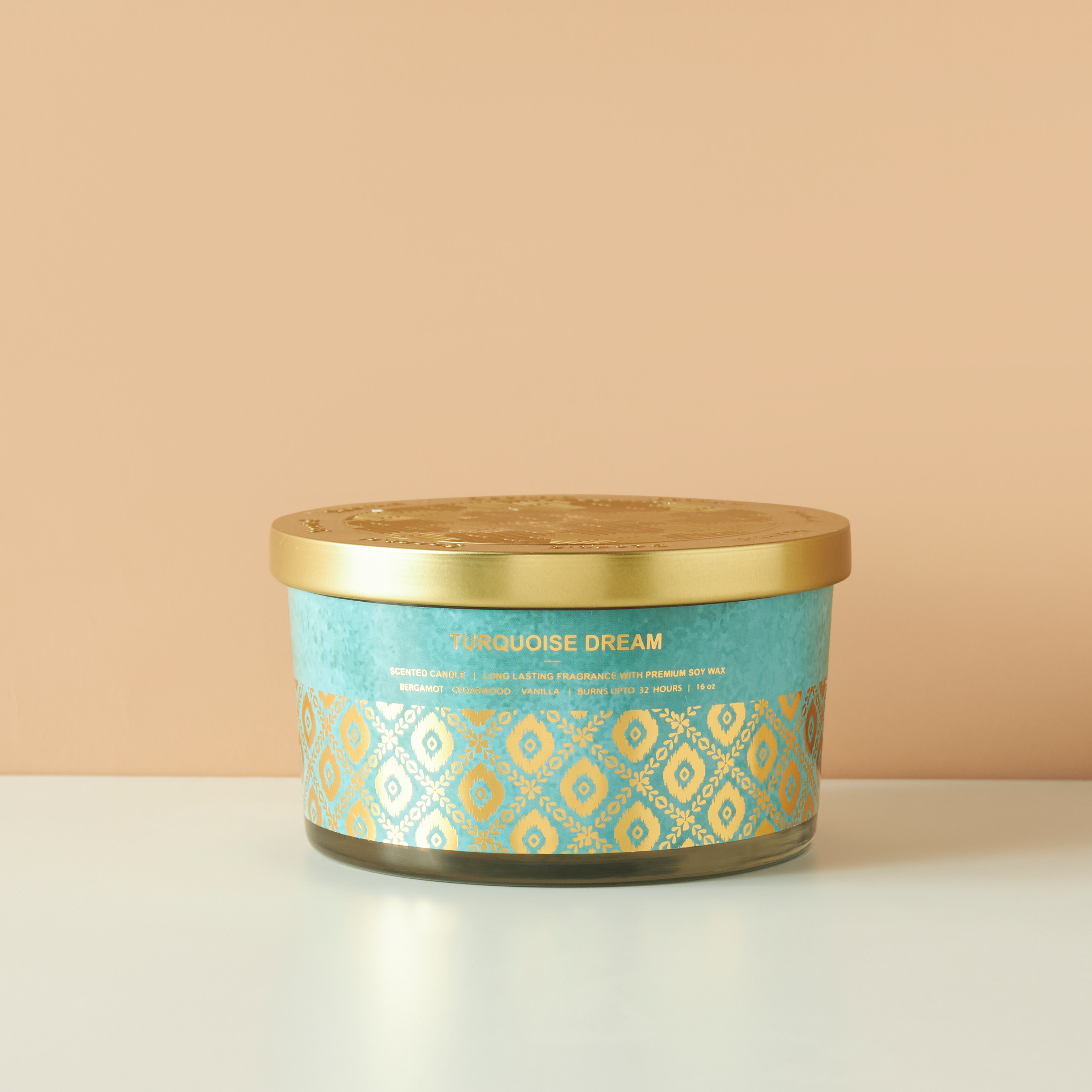 Scent.d Turquoise Dream 3-Wick Jar Candle - 16 oz-household-homefragrance-candles-image-2