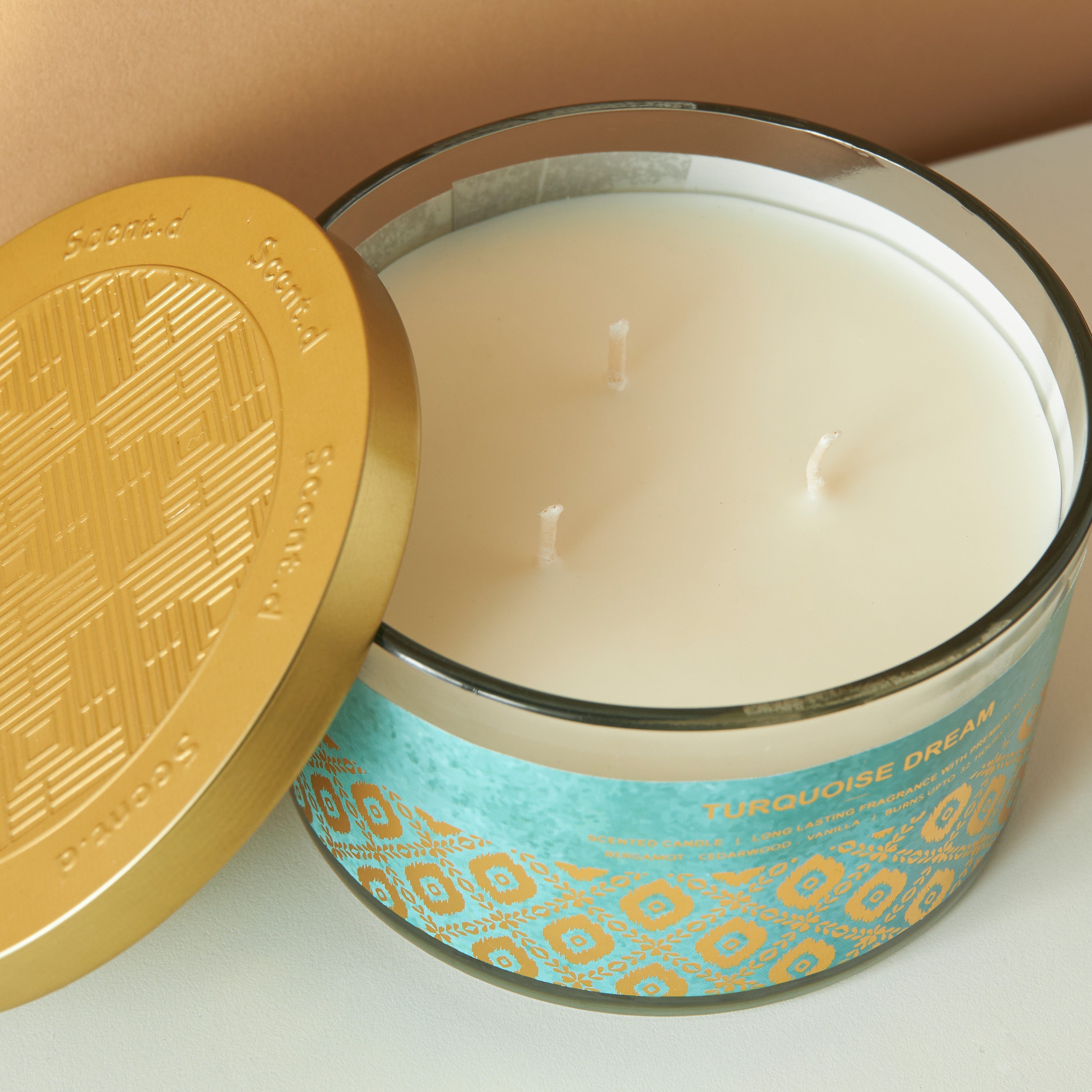 Scent.d Turquoise Dream 3-Wick Jar Candle - 16 oz-household-homefragrance-candles-image-3