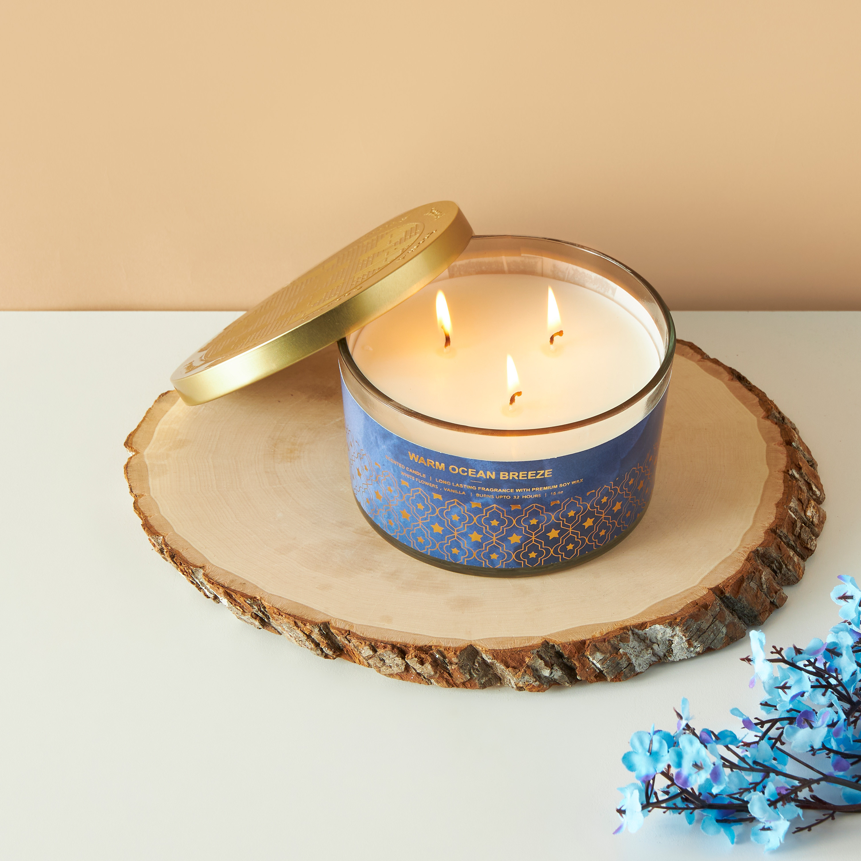 Ocean three wick 2024 candles