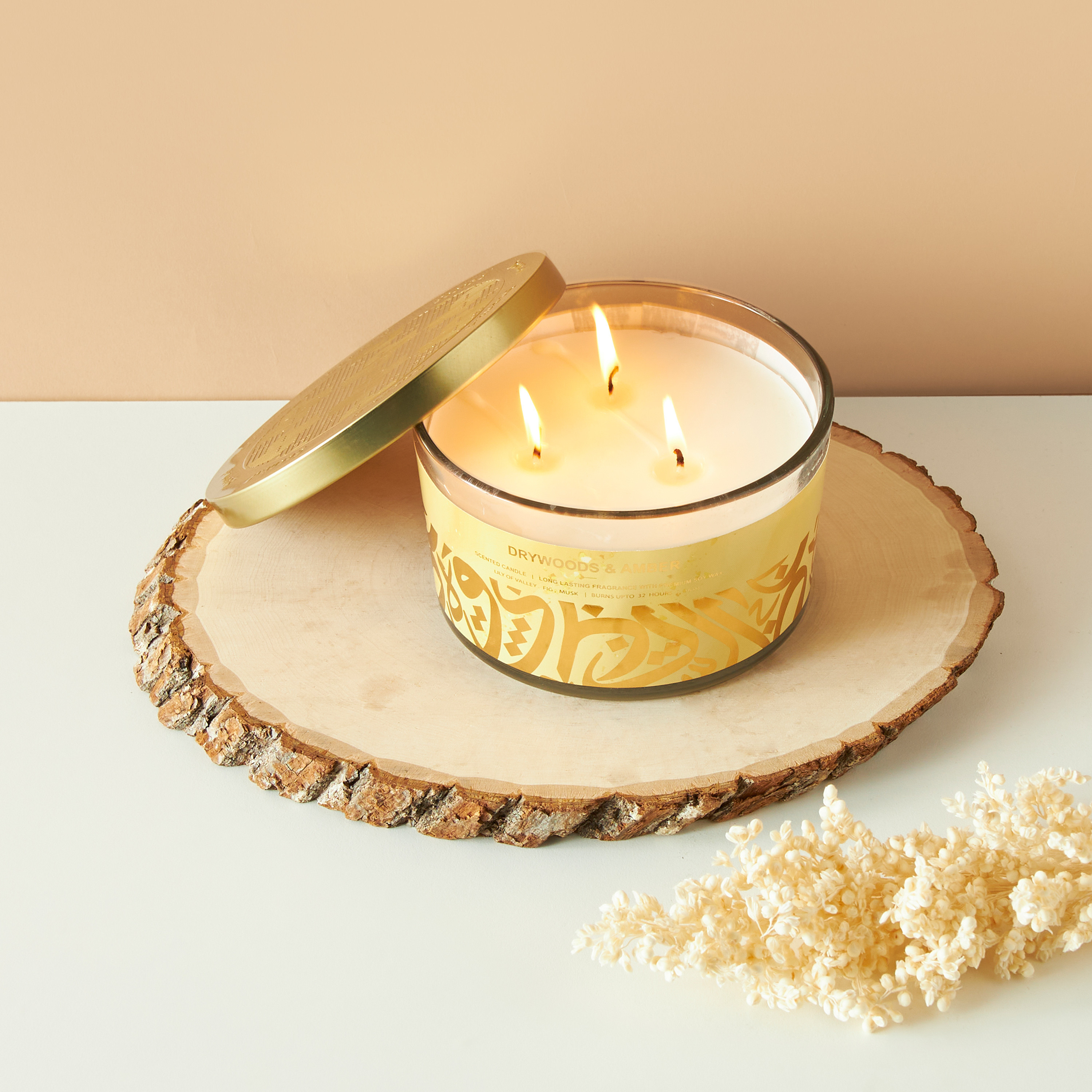 Scent.d Drywoods & Amber 3-Wick Jar Candle - 16 oz-household-homefragrance-candles-image-1