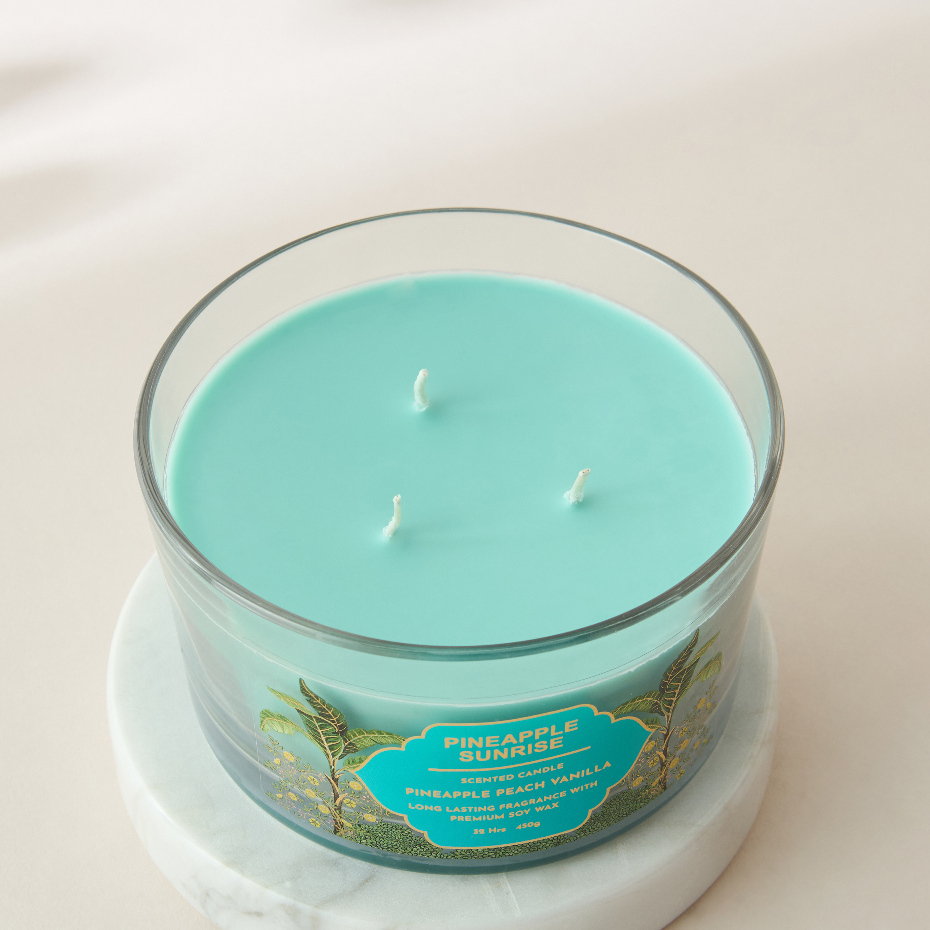 Scent.d Pineapple Sunrise 3-Wick Jar Candle - 16 oz-household-homefragrance-candles-image-3