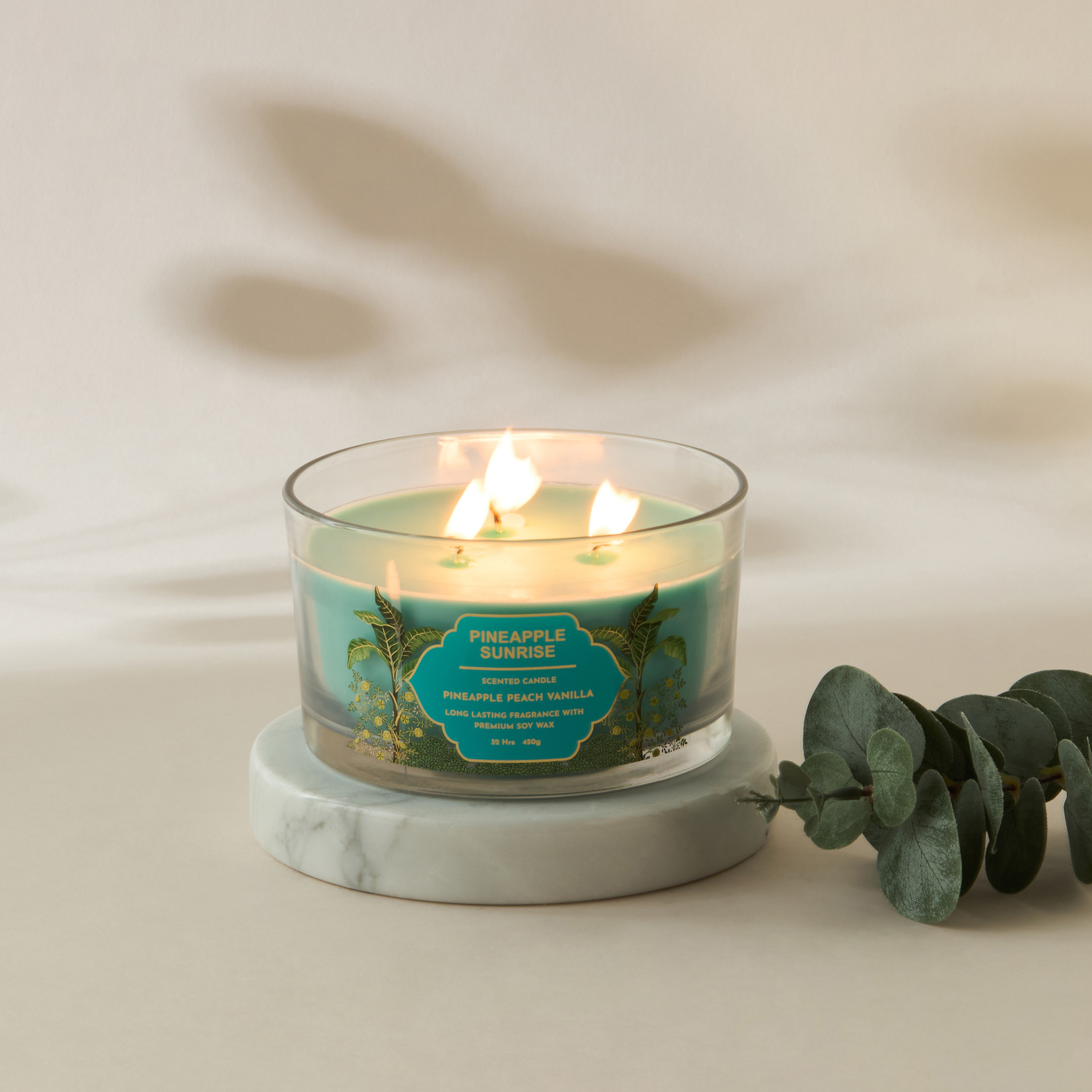 Scent.d Pineapple Sunrise 3-Wick Jar Candle - 16 oz-household-homefragrance-candles-image-4