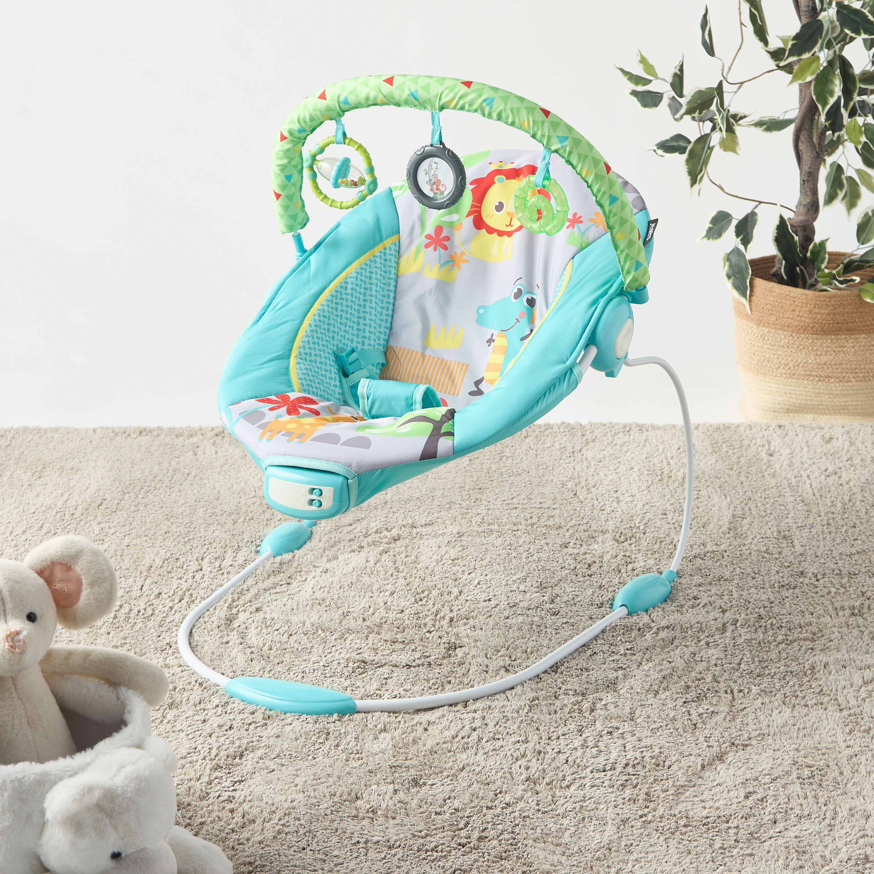 Juniors Graphic Print Zeke Baby Bouncer-baby-infantactivity-bouncers-image-2