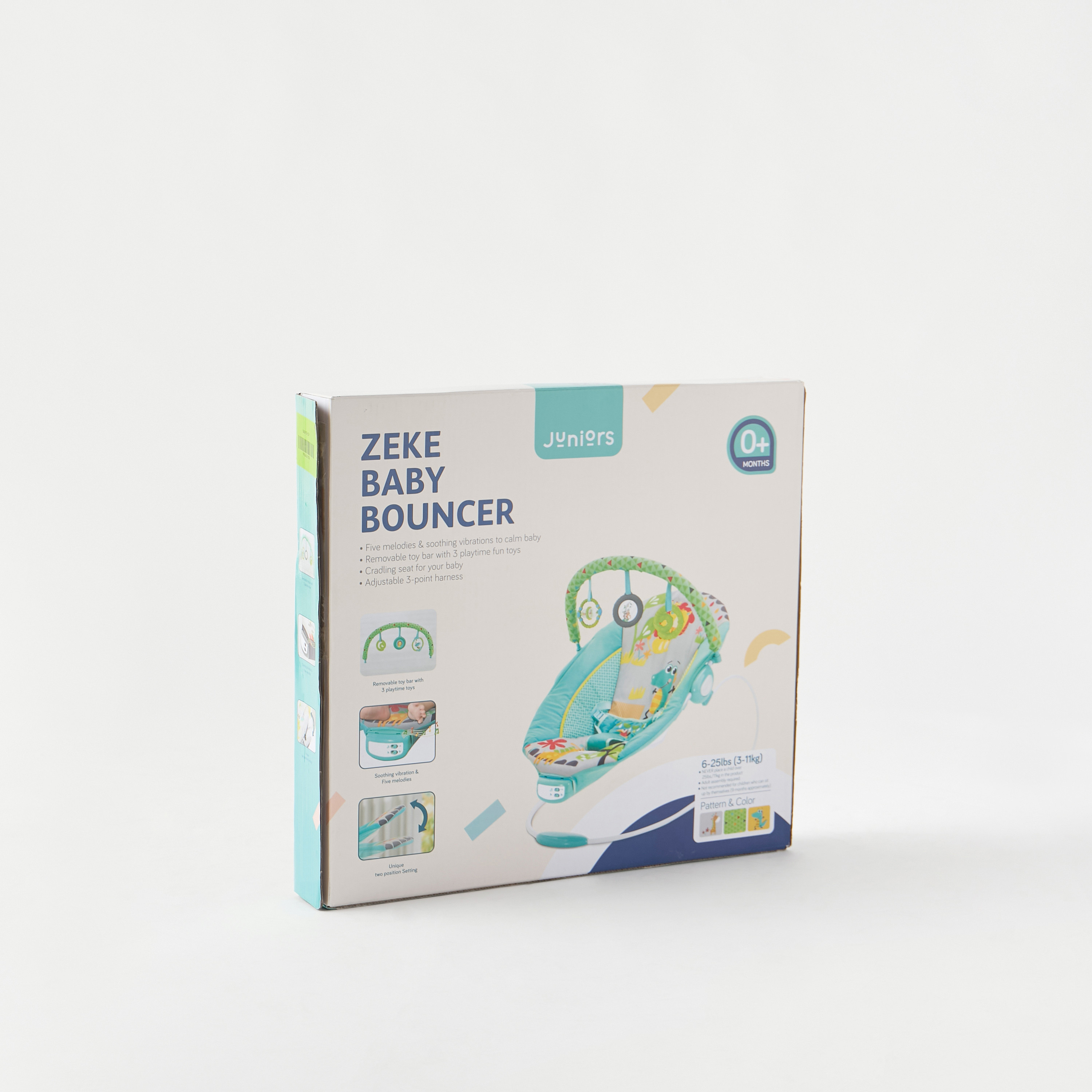 Juniors Graphic Print Zeke Baby Bouncer-baby-infantactivity-bouncers-image-1