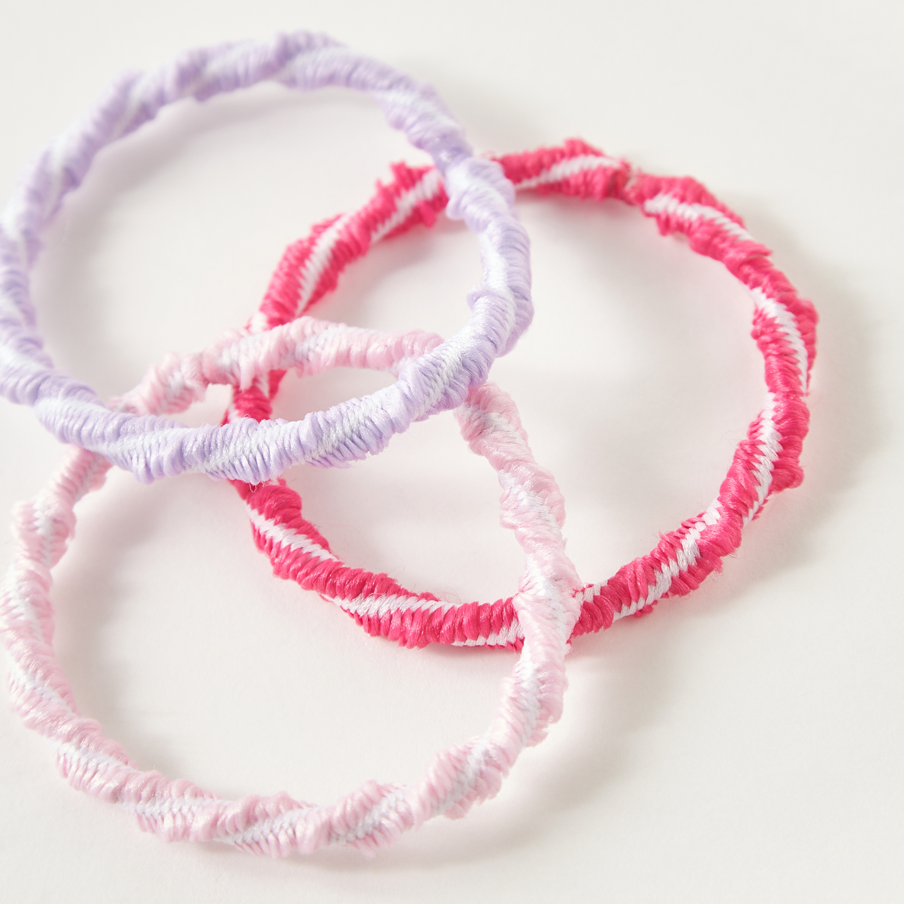 Textured Elasticated Hair Tie - Set of 9-women-hairaccessories-scrunchies-image-4