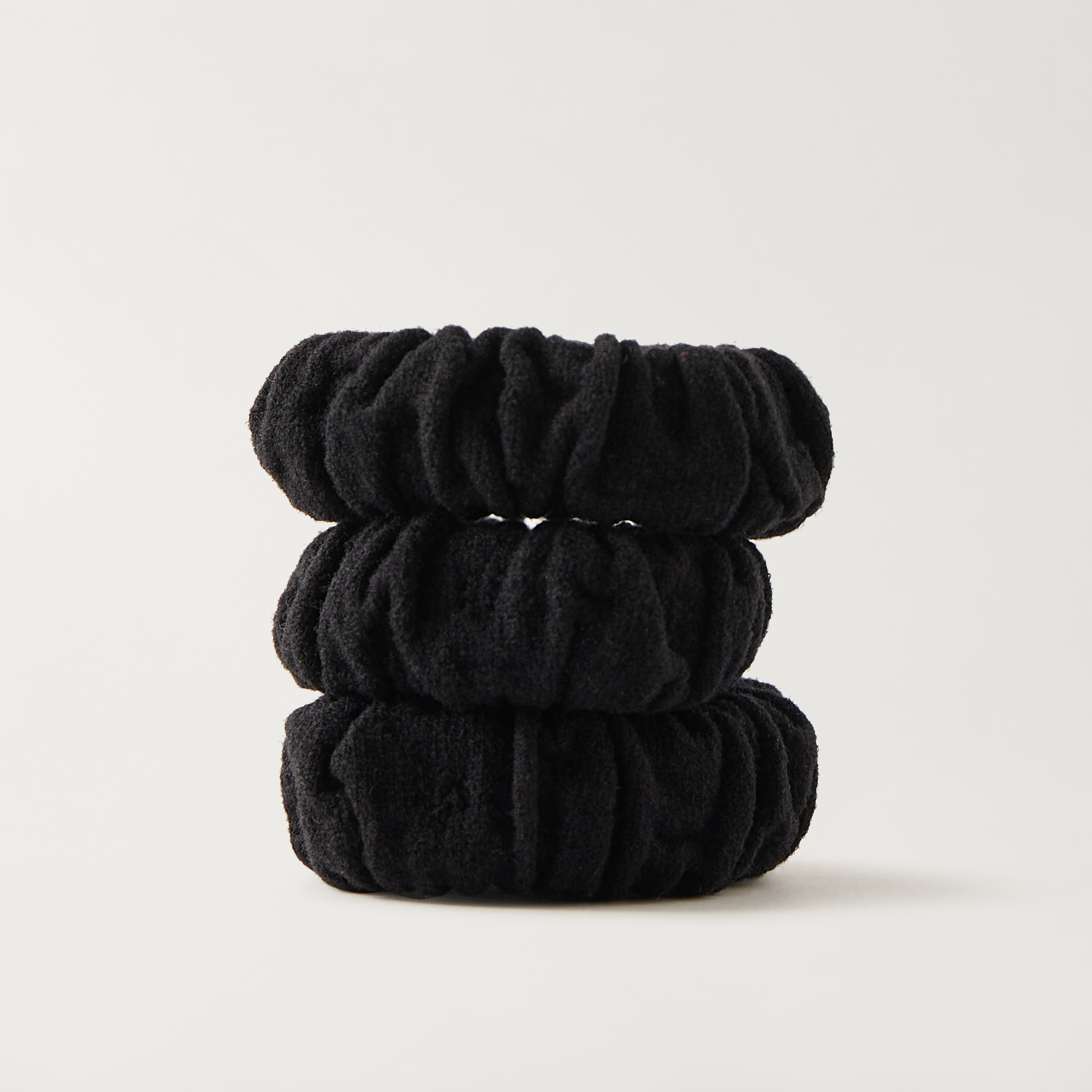 Textured Elasticated Hair Tie - Set of 3-women-hairaccessories-scrunchies-image-1