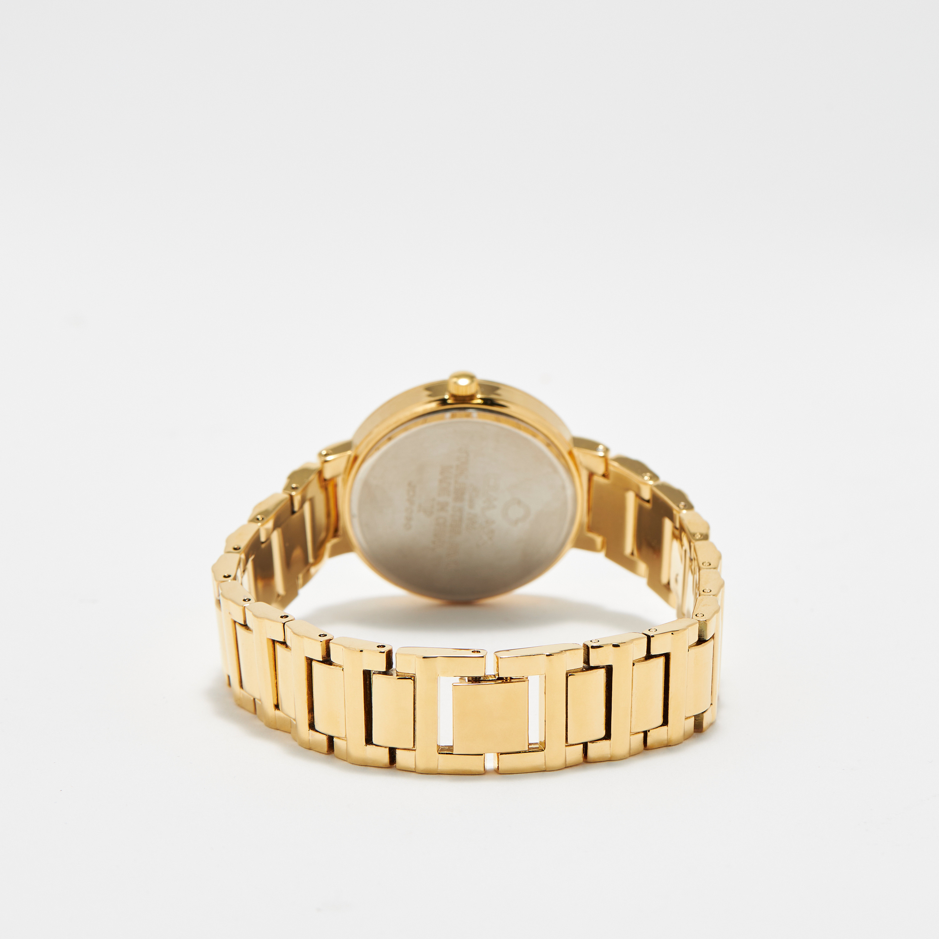 ساعة اوماكس للنساء ذهبية انالوج بسوار ستانلس ستيل | 00JDP030Q001-women-watchesandjewellery-watches-image-3
