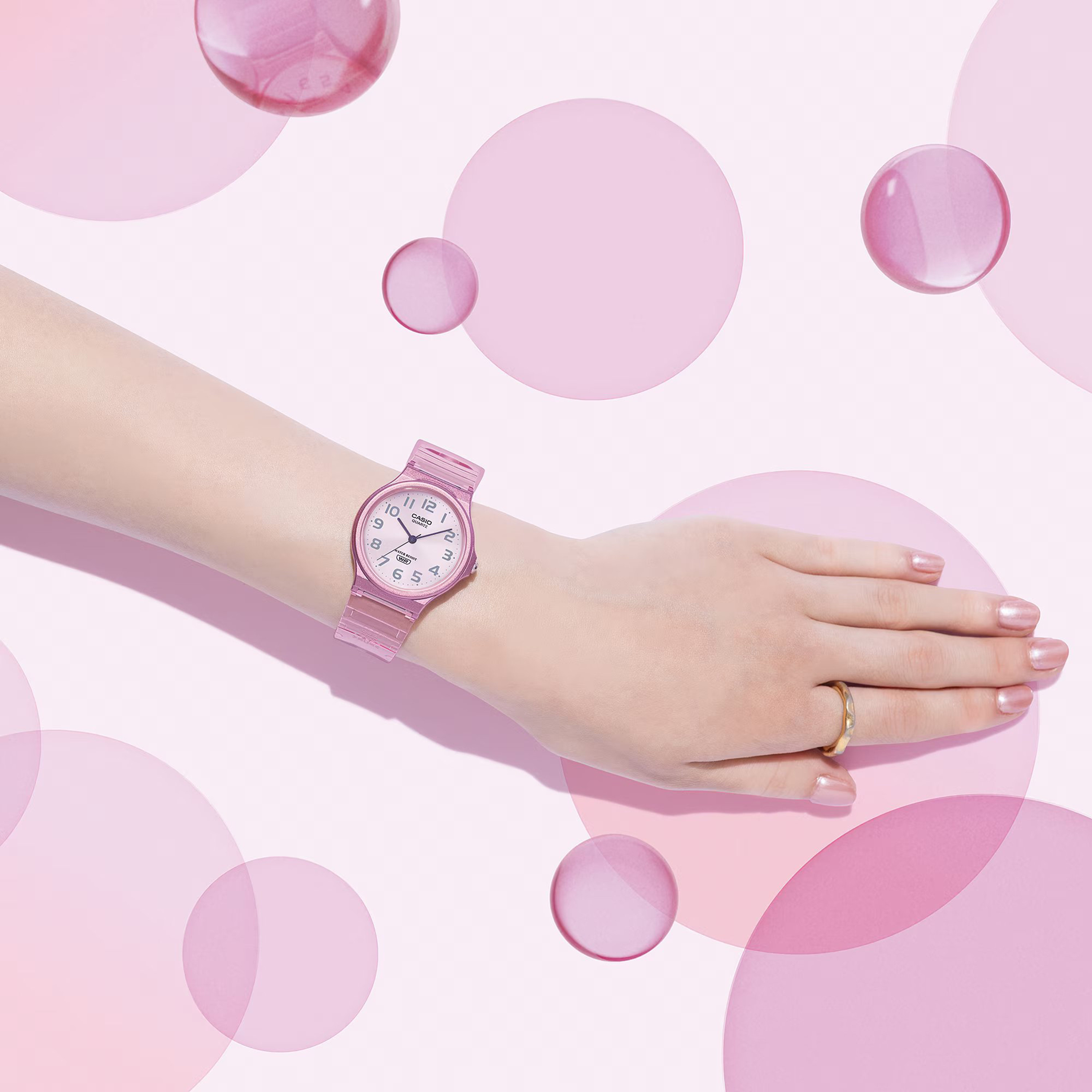 Casio Women's Pink Analog Silicone Strap Watch | MQ-24S-4BDF-women-watchesandjewellery-watches-image-4